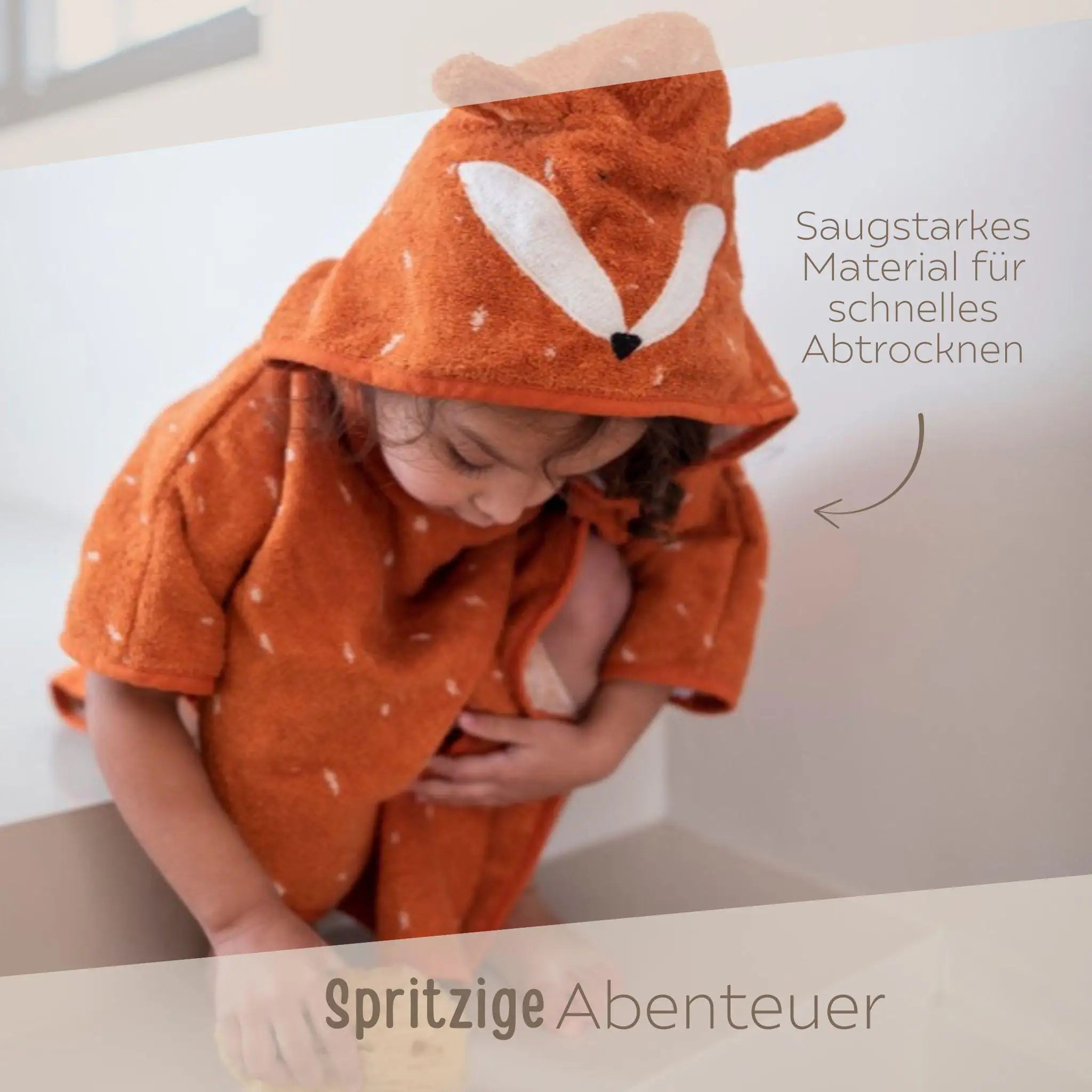 TRIXIE Baby Tier Badeponcho Frottee - wunderwunsch