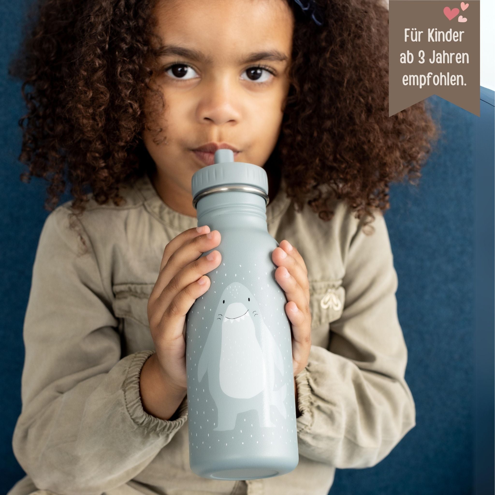 TRIXIE Kinder Trinkflasche personalisiert - Hai - wunderwunsch