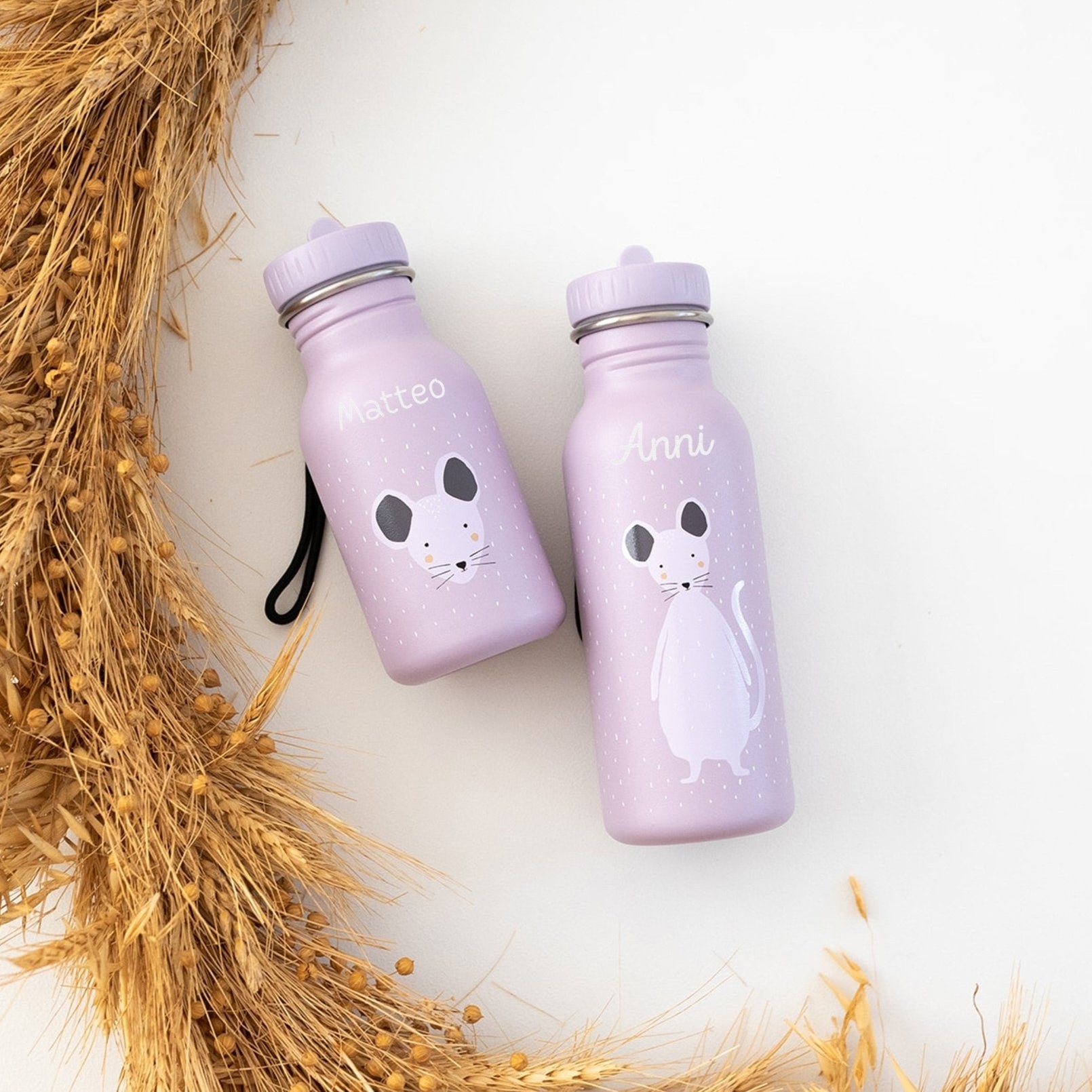 TRIXIE Kinder Trinkflasche personalisiert - Tiere - wunderwunsch