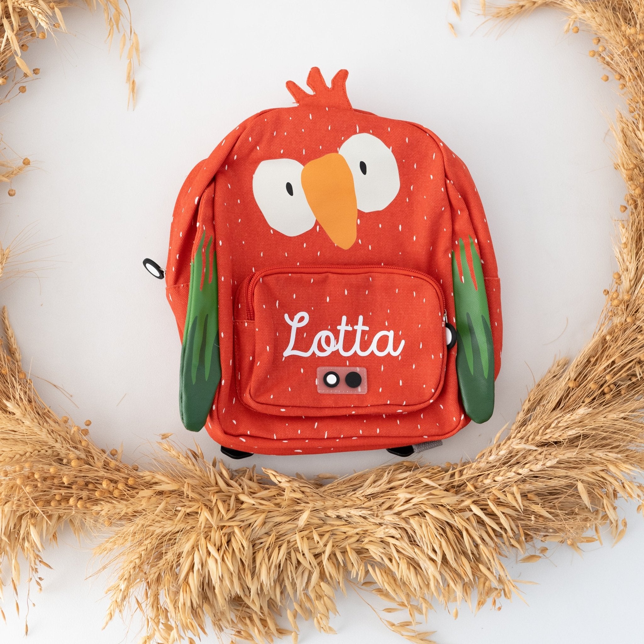 TRIXIE Kindergartenrucksack personalisiert - Biene, Hai, Papagei - wunderwunsch