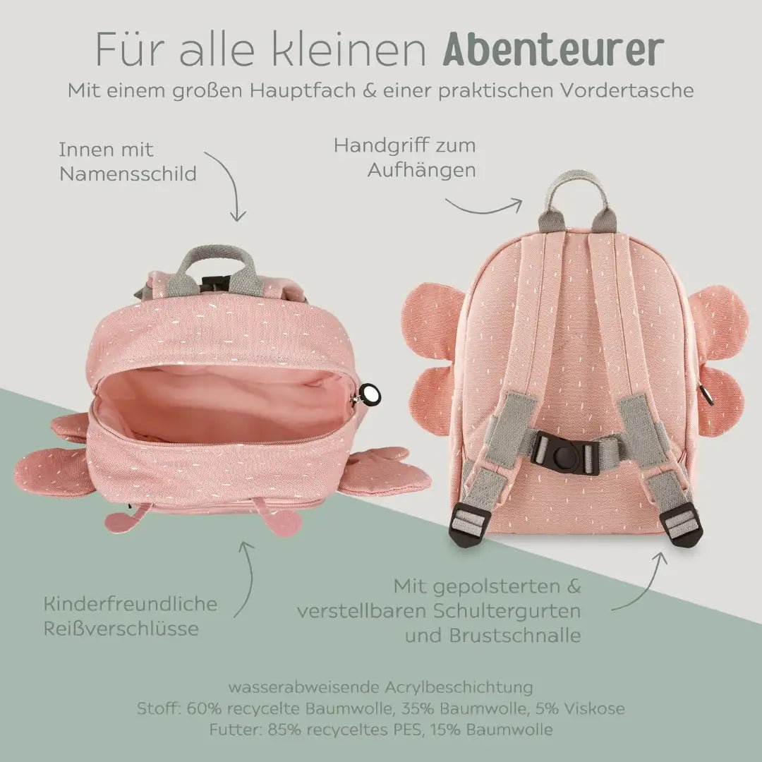 TRIXIE Kindergartenrucksack Secret Kollektion - Tiere - wunderwunsch