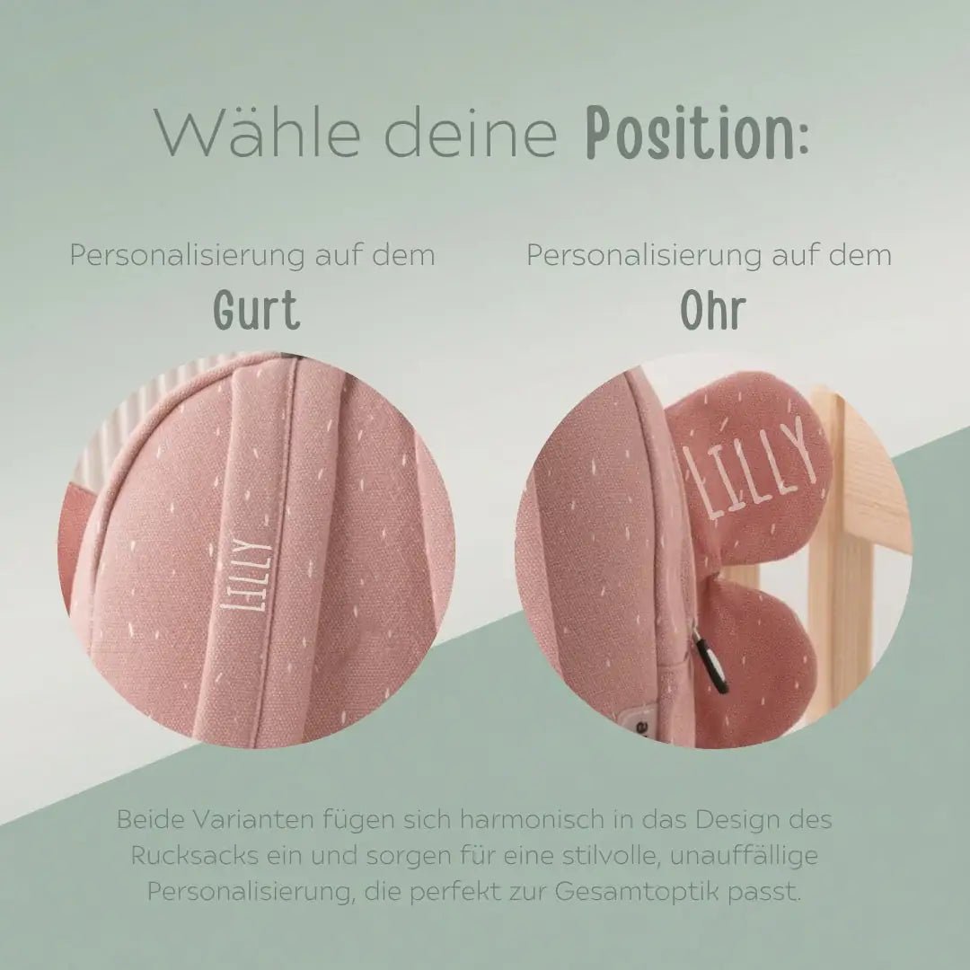 TRIXIE Kindergartenrucksack Secret Kollektion - Tiere - wunderwunsch