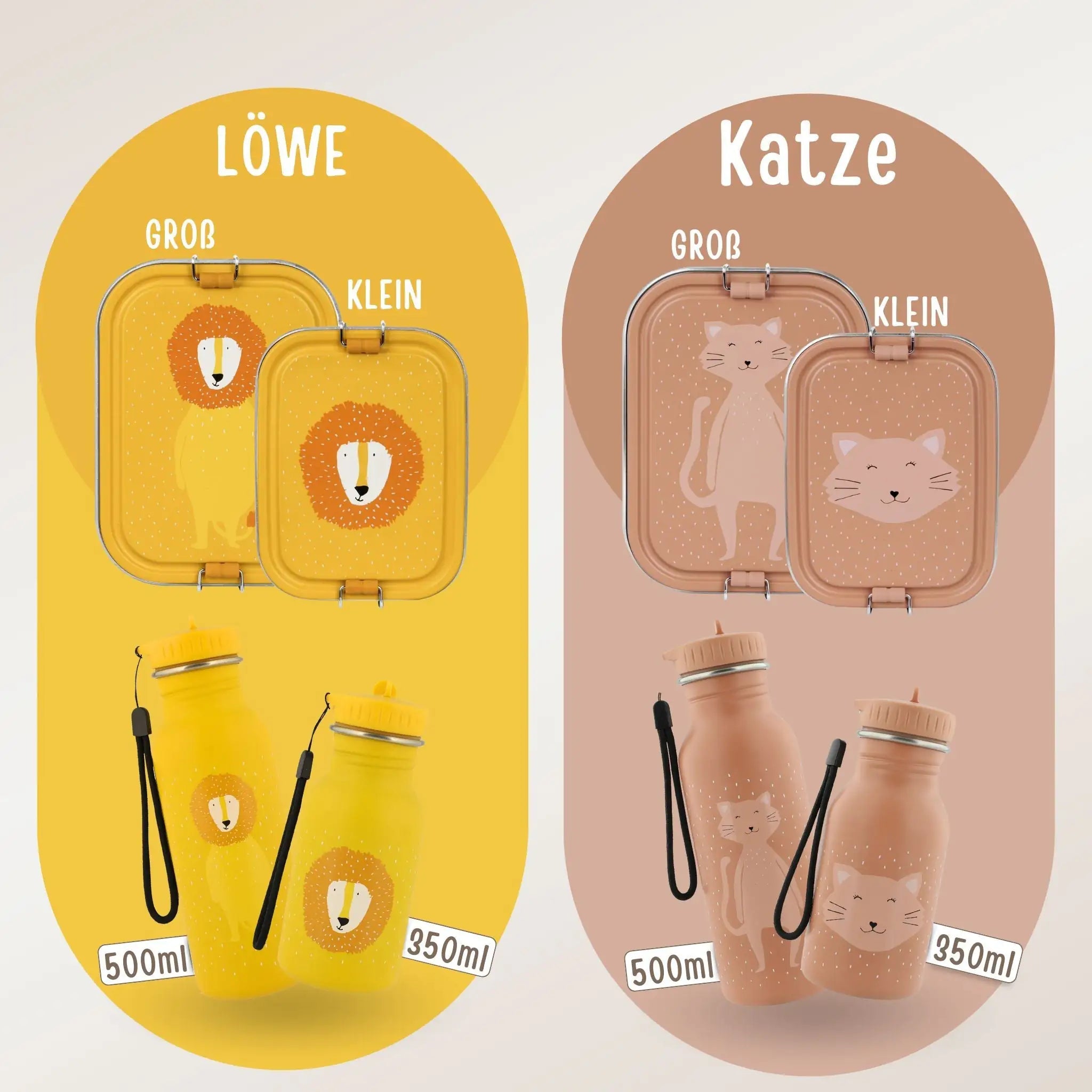TRIXIE Lunch - Set - Brotdose & Trinkflasche - Elefant - wunderwunsch