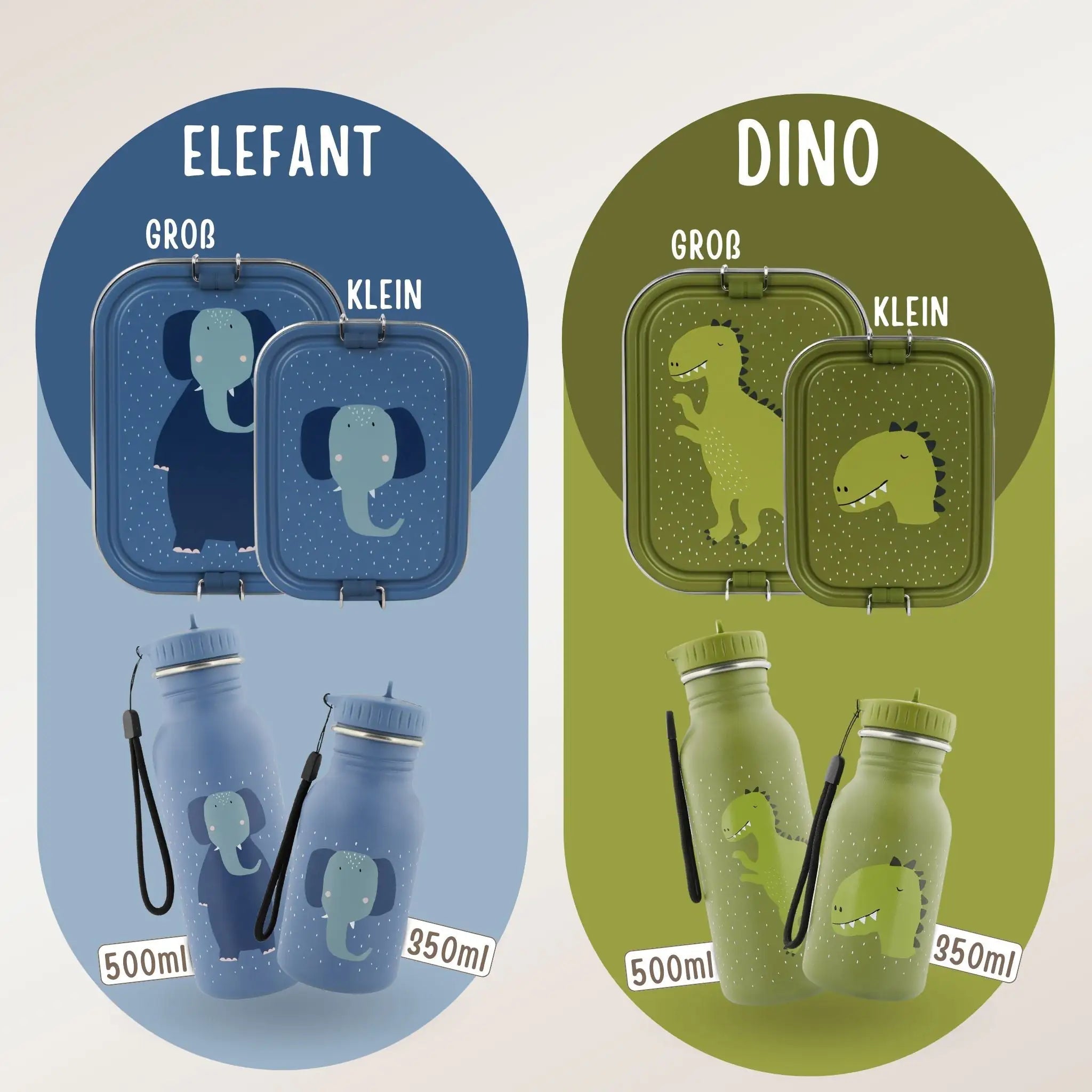 TRIXIE Lunch - Set - Brotdose & Trinkflasche - Fuchs - wunderwunsch