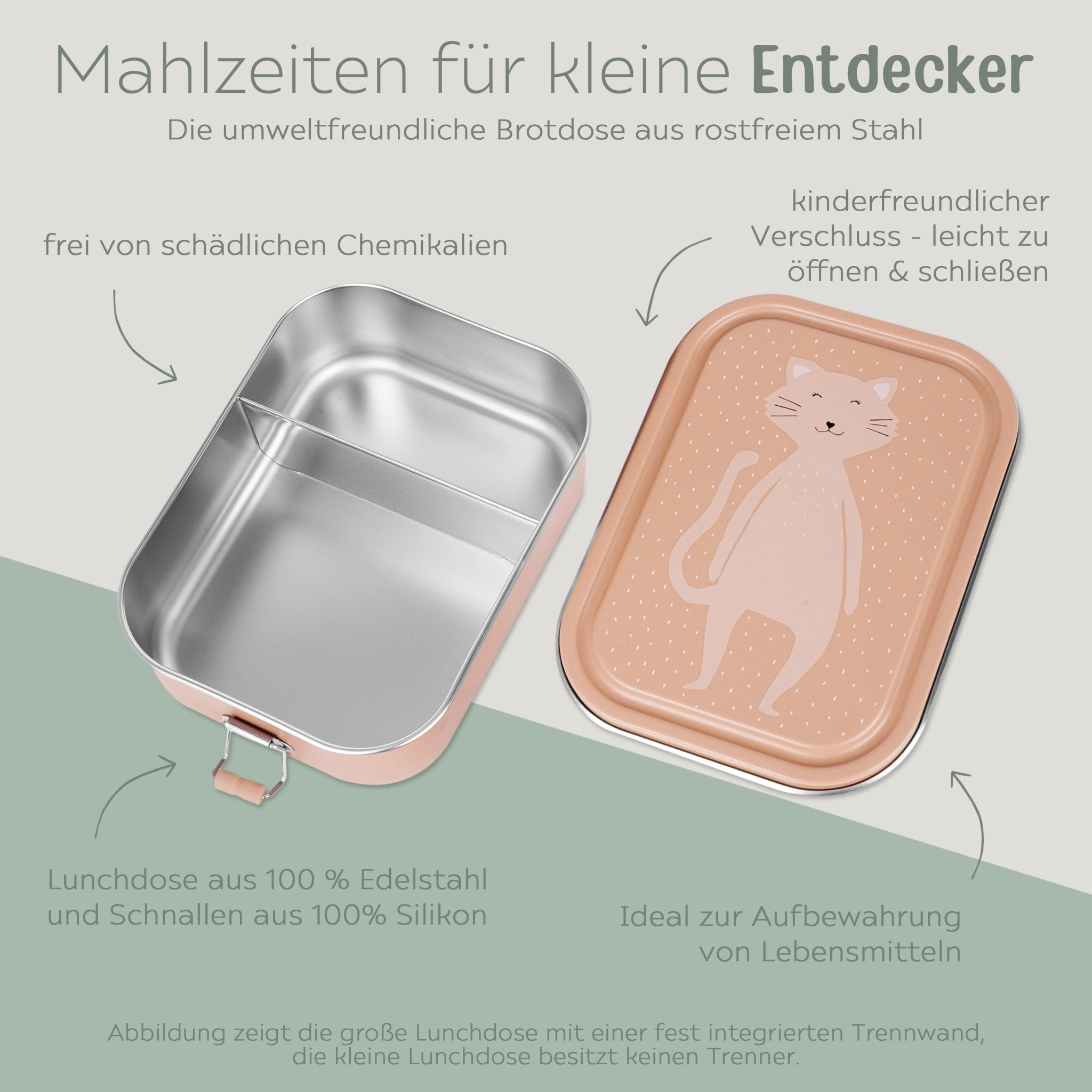 TRIXIE Lunchbox Edelstahl Tier personalisiert - wunderwunsch