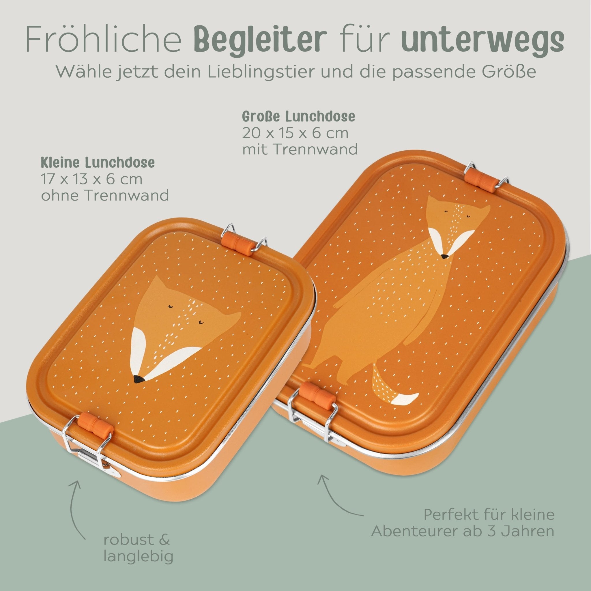 TRIXIE Lunchbox Edelstahl Tier personalisiert - wunderwunsch