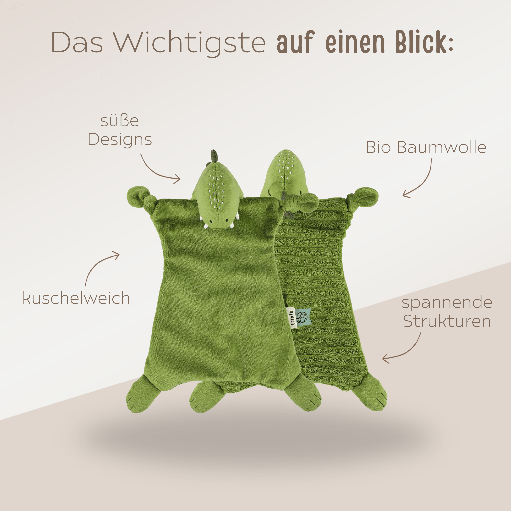TRIXIE Schmusetuch Tierform personalisiert - wunderwunsch