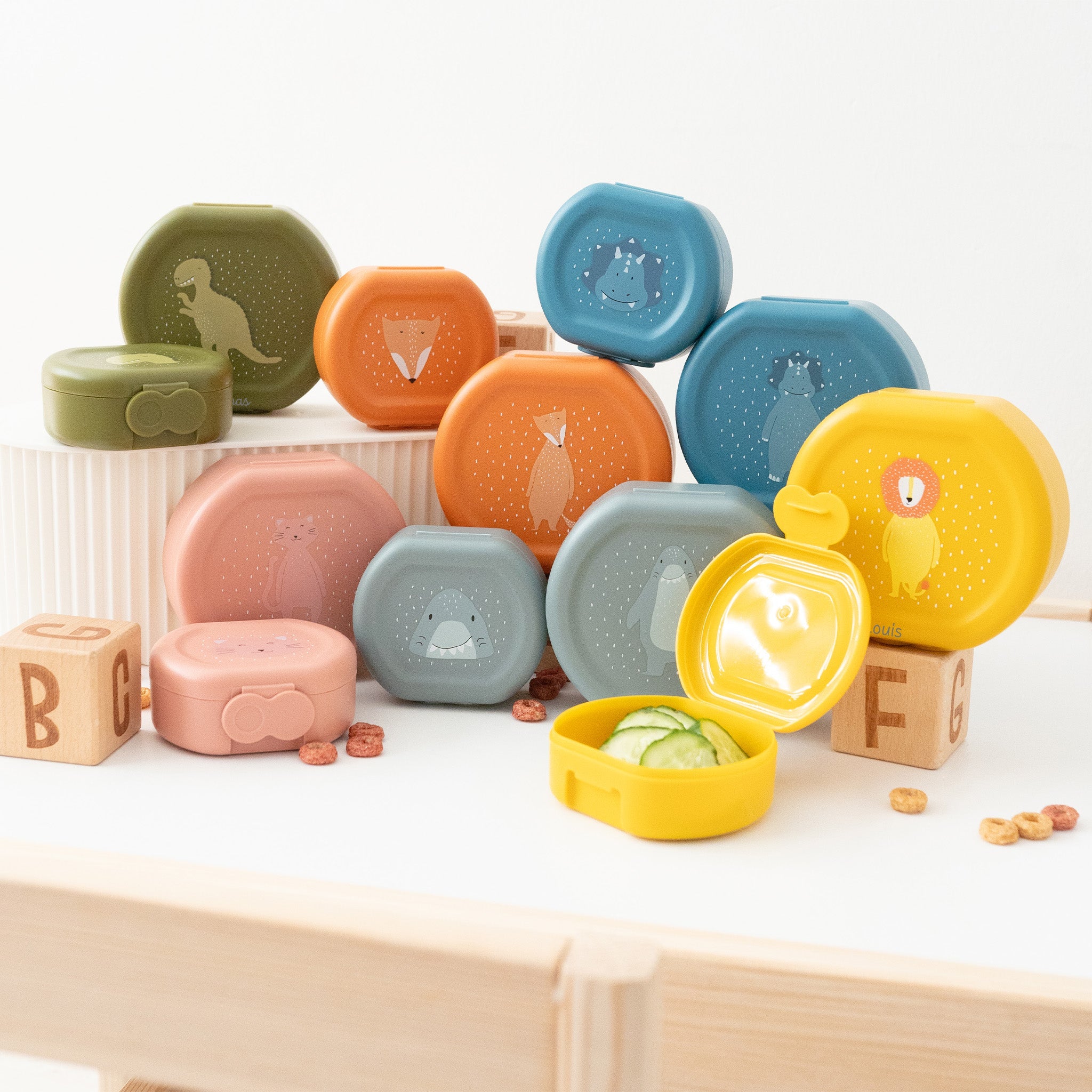 TRIXIE Snackbox rund 2er Set - Tiere - wunderwunsch