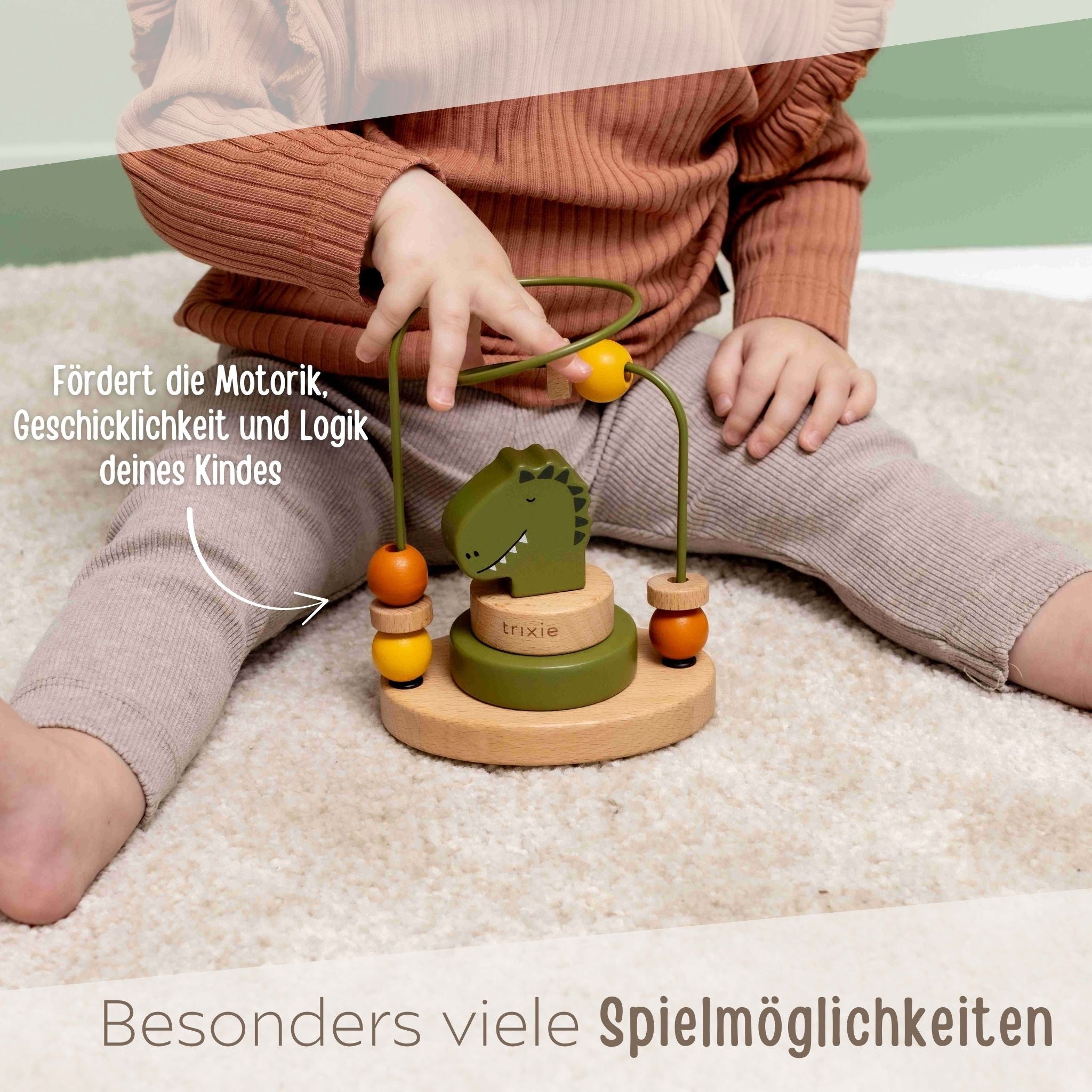 TRIXIE "Zur Taufe" Motorikschleife Tier personalisierbar - wunderwunsch