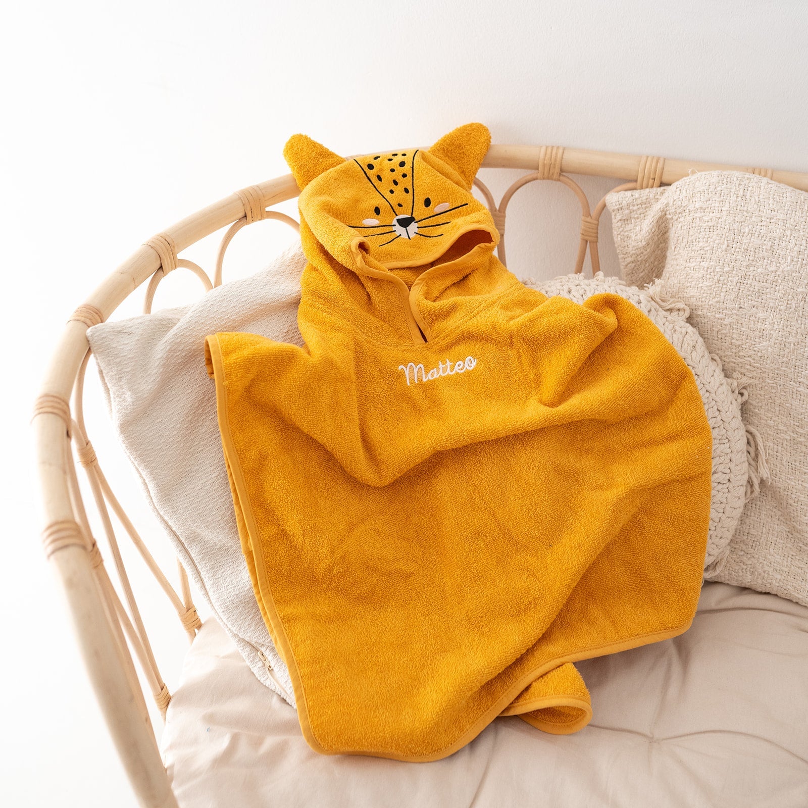 TRYCO Baby Tier Badeponcho Frottee - Koala, Schwan, Leopard, Drache - wunderwunsch