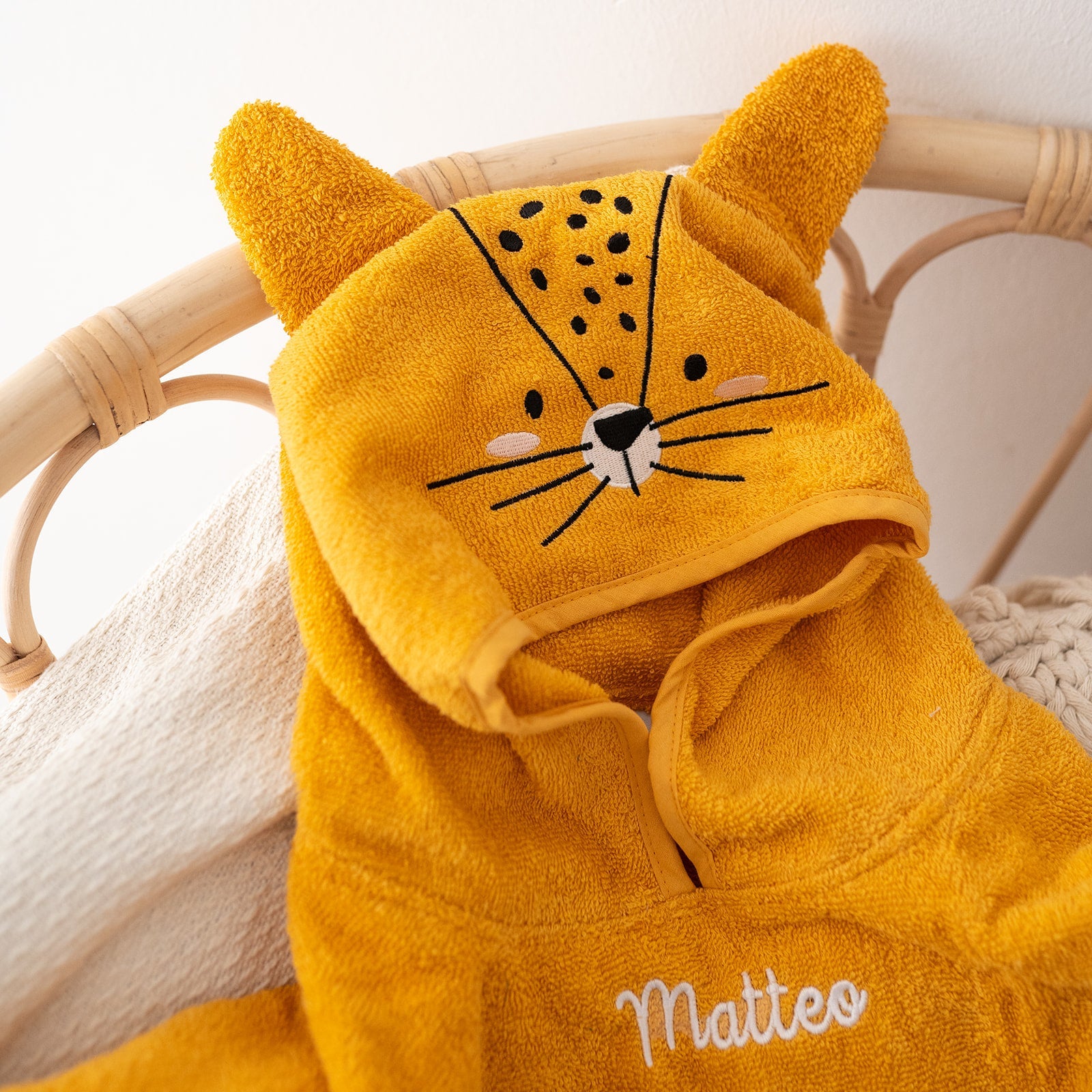 TRYCO Baby Tier Badeponcho Frottee - Koala, Schwan, Leopard, Drache - wunderwunsch