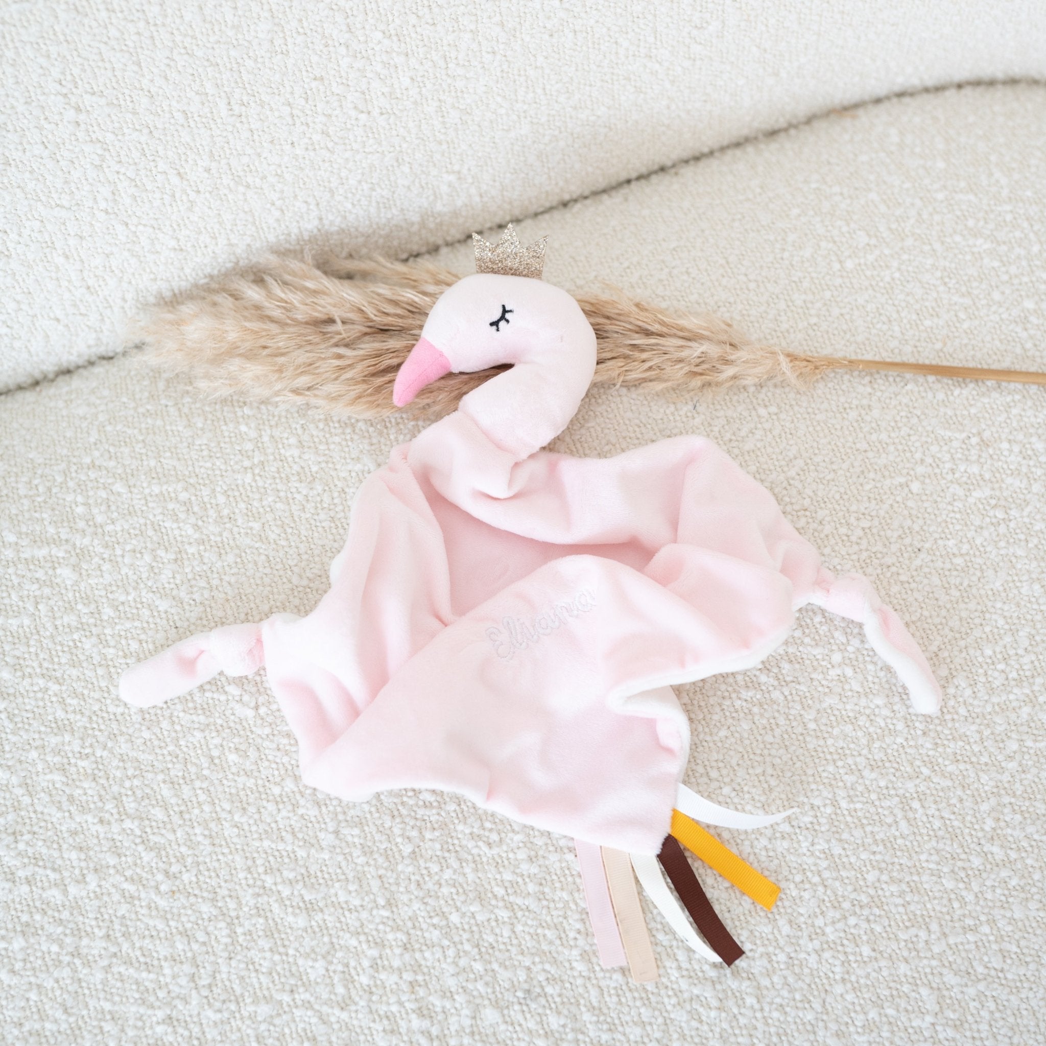 TRYCO Schmusetuch personalisiert - Koala, Fledermaus, Schwan, Drache - wunderwunsch