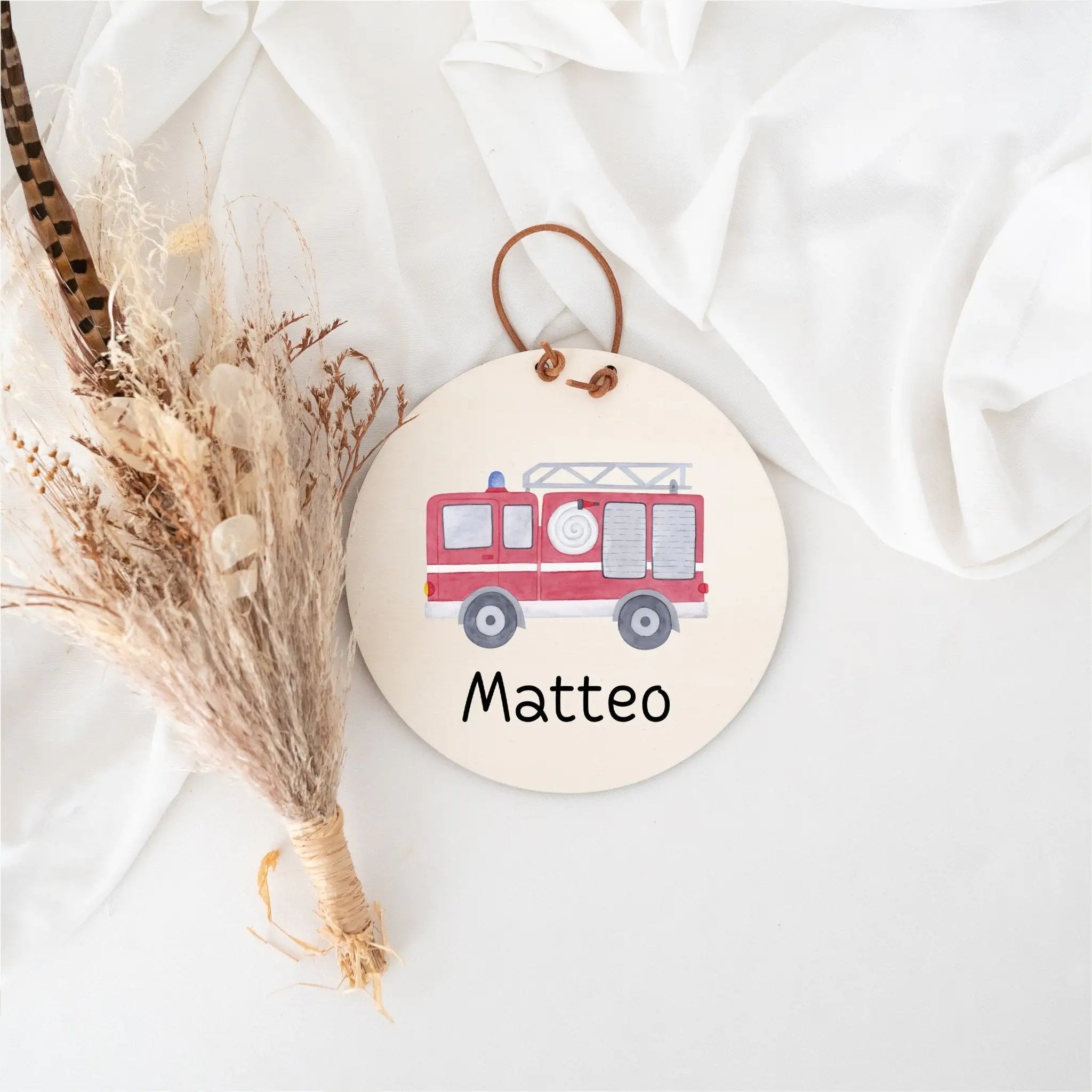 Türschild Kinderzimmer personalisiert - Fahrzeuge Aquarell - wunderwunsch