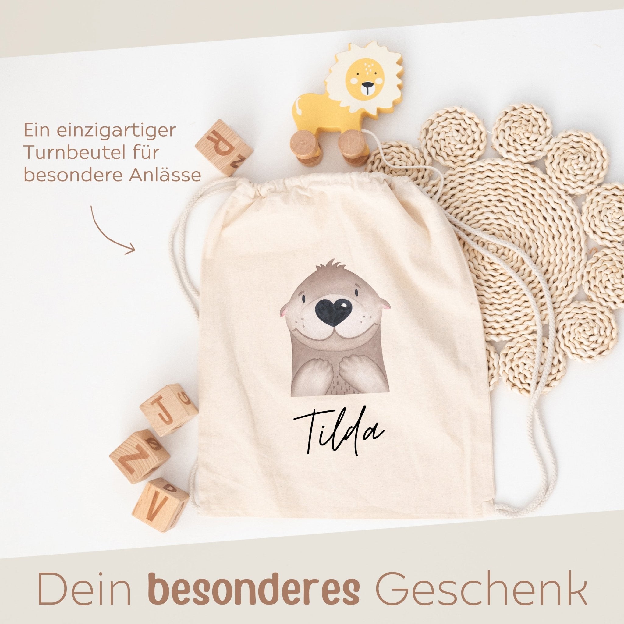 Turnbeutel "Tier" personalisiert - wunderwunsch