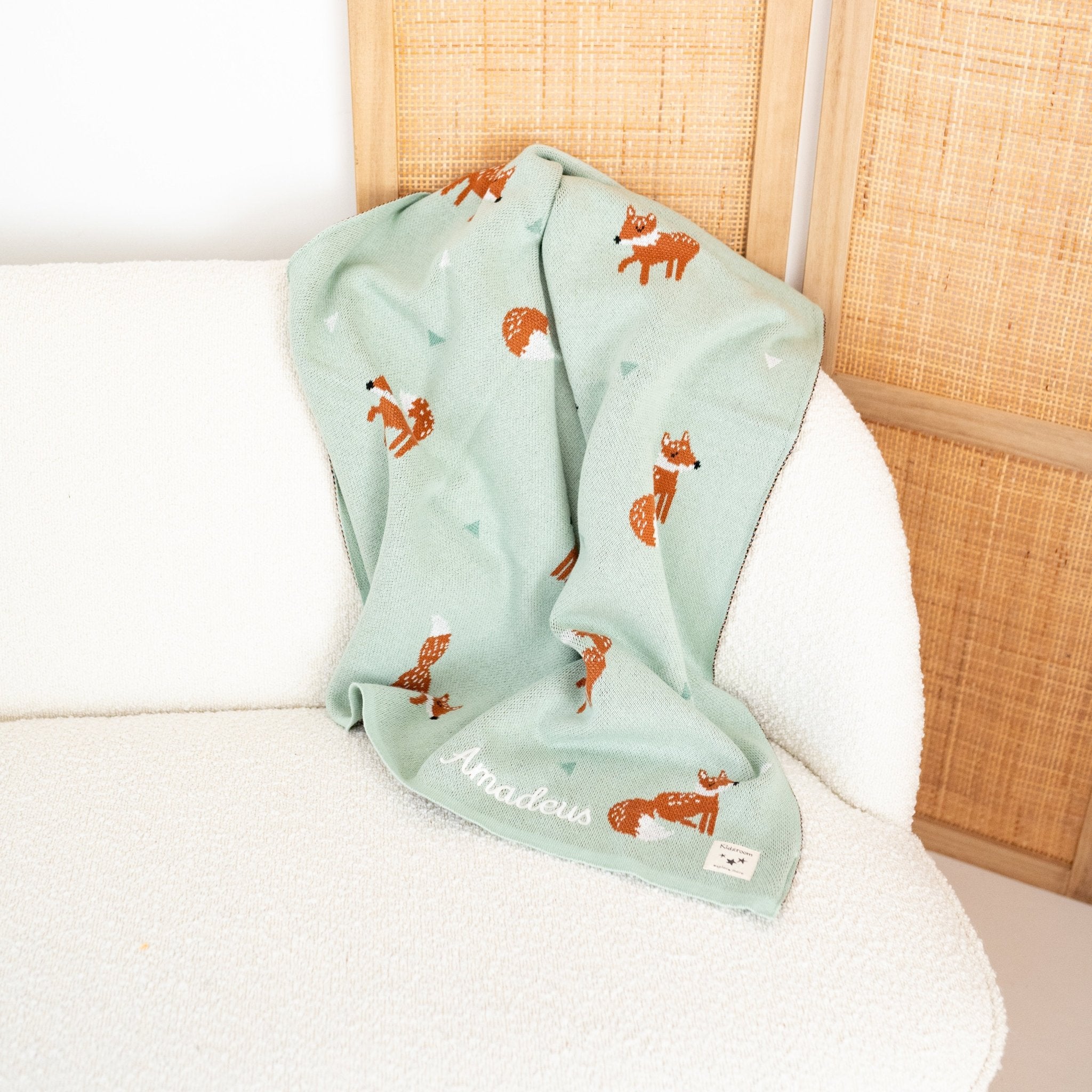 VADOBAG Strickdecke in 4 süßen Designs - wunderwunsch