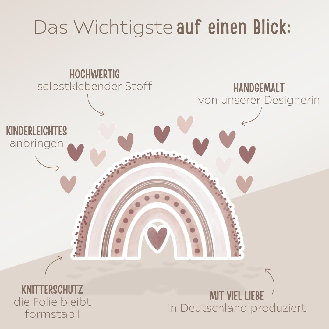 Wandtattoo Regenbogen - wunderwunsch