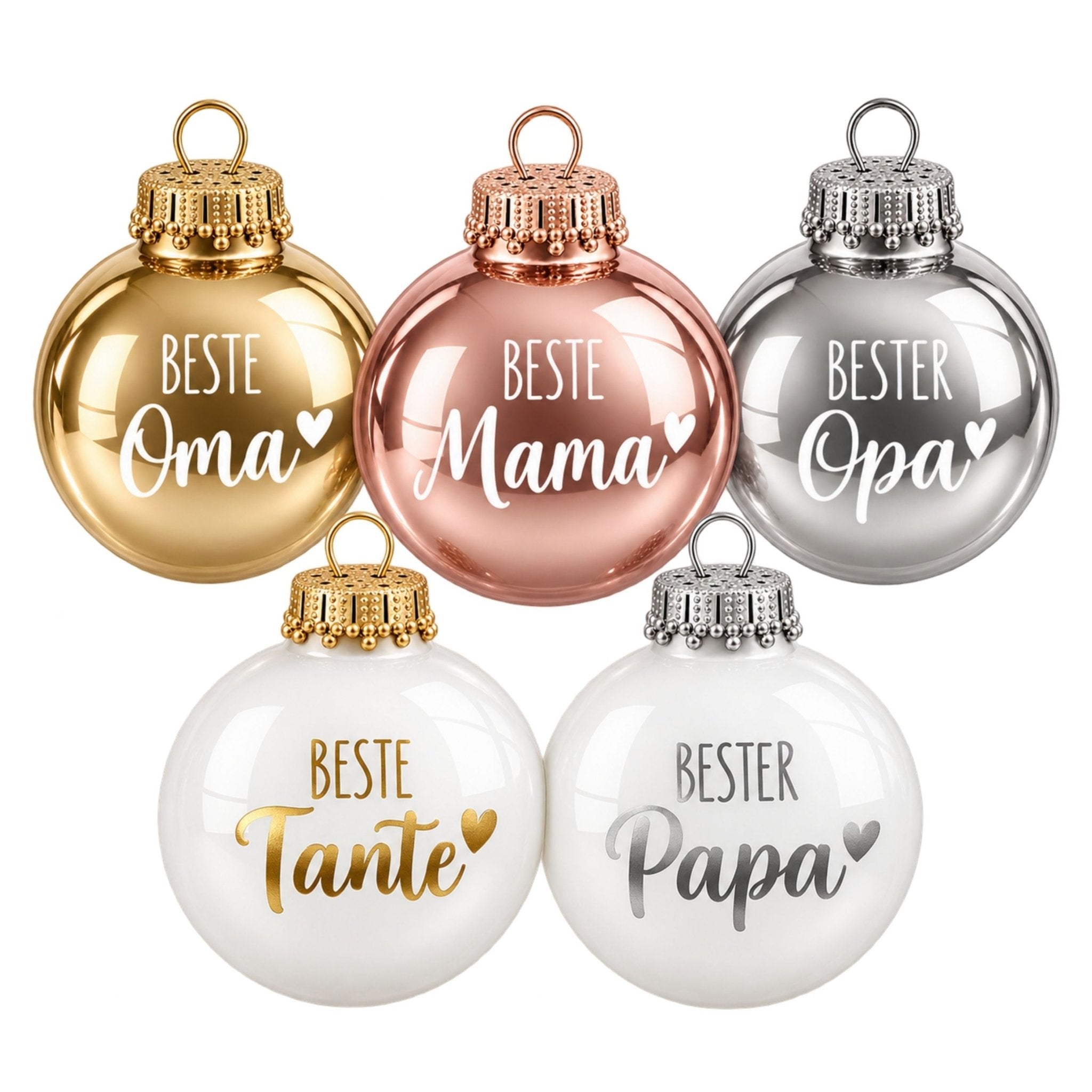 Weihnachtskugel personalisiert mit Wunschtext
