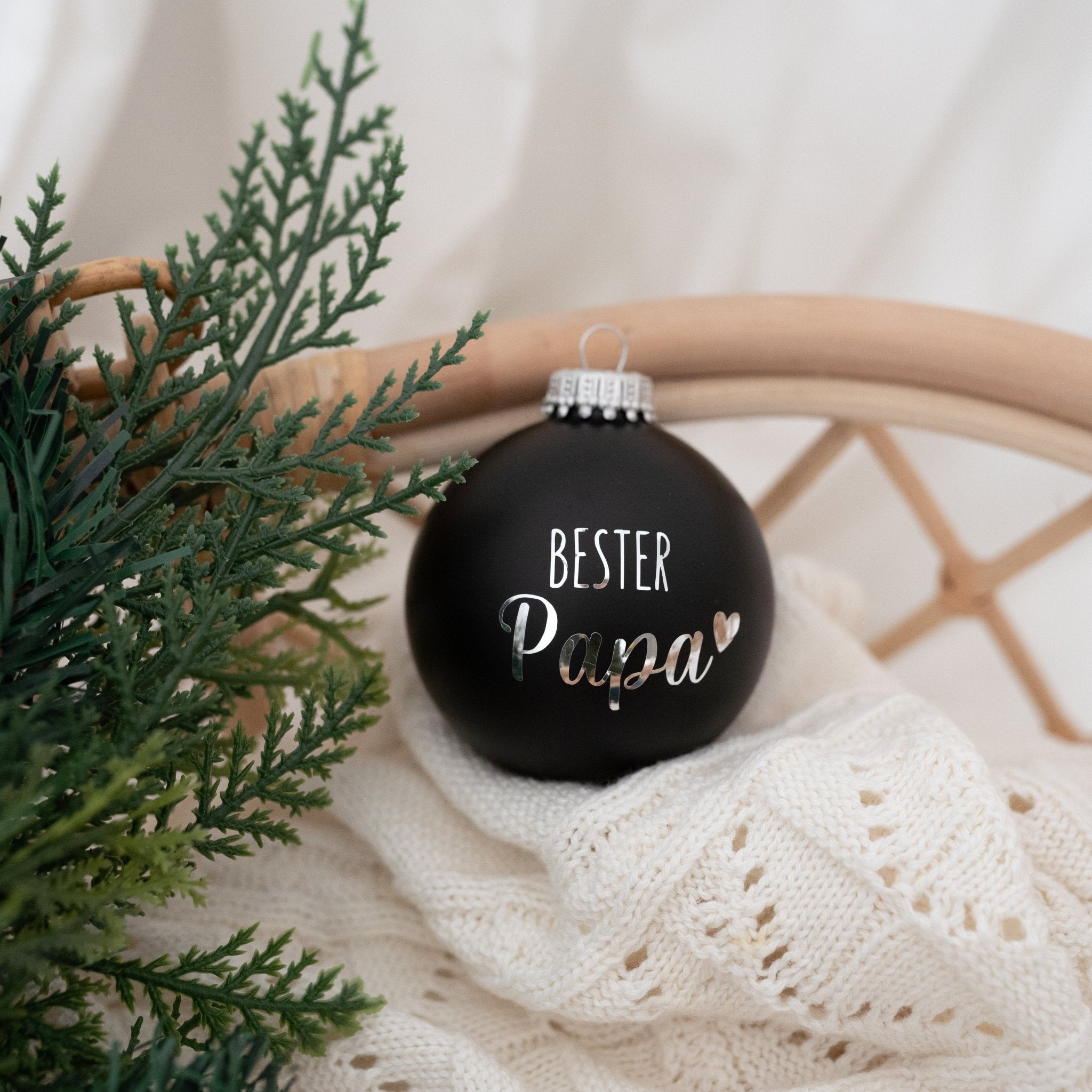 Weihnachtskugel "Beste/r..." matt - wunderwunsch