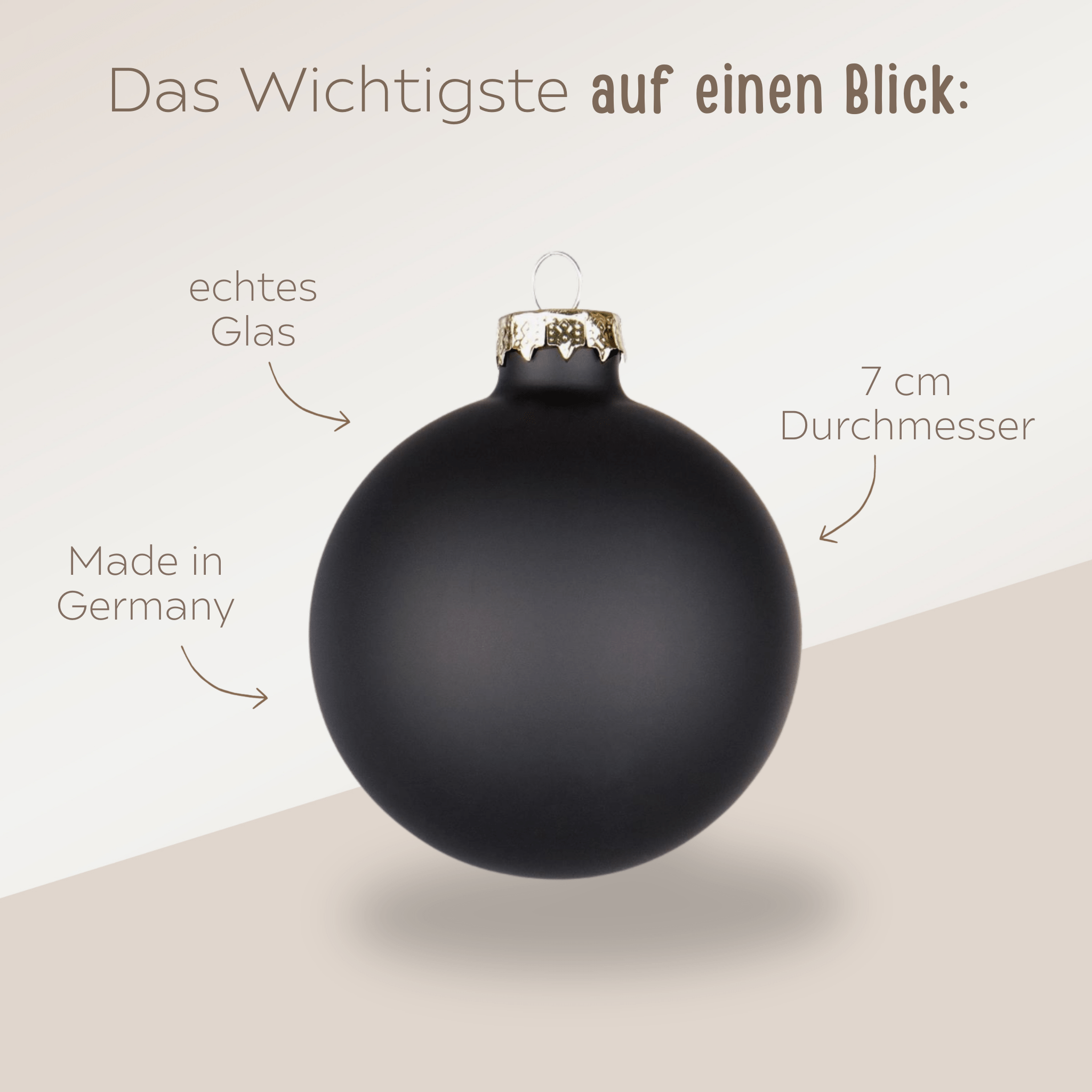 Weihnachtskugel "Beste/r..." matt - wunderwunsch