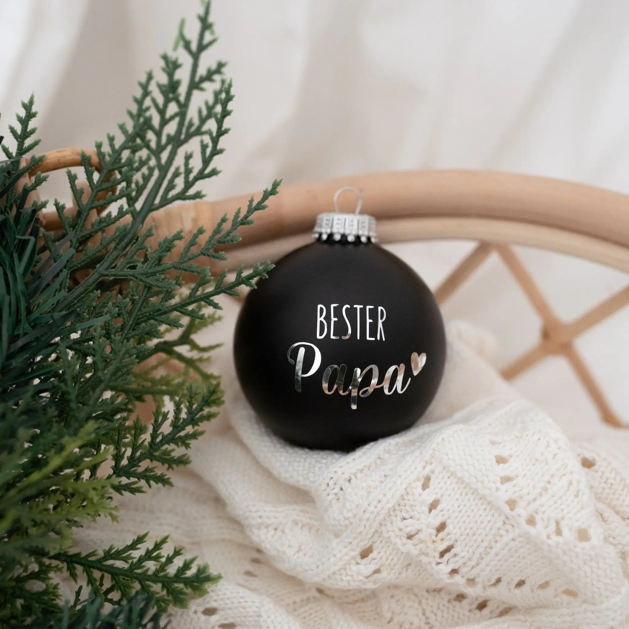 Weihnachtskugel "Beste/r..." matt - wunderwunsch