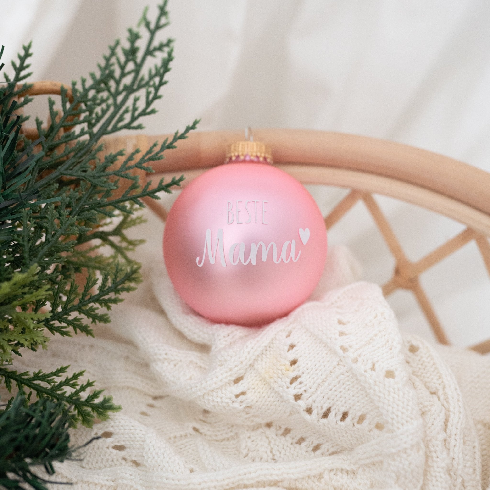 Weihnachtskugel "Beste/r..." matt - wunderwunsch