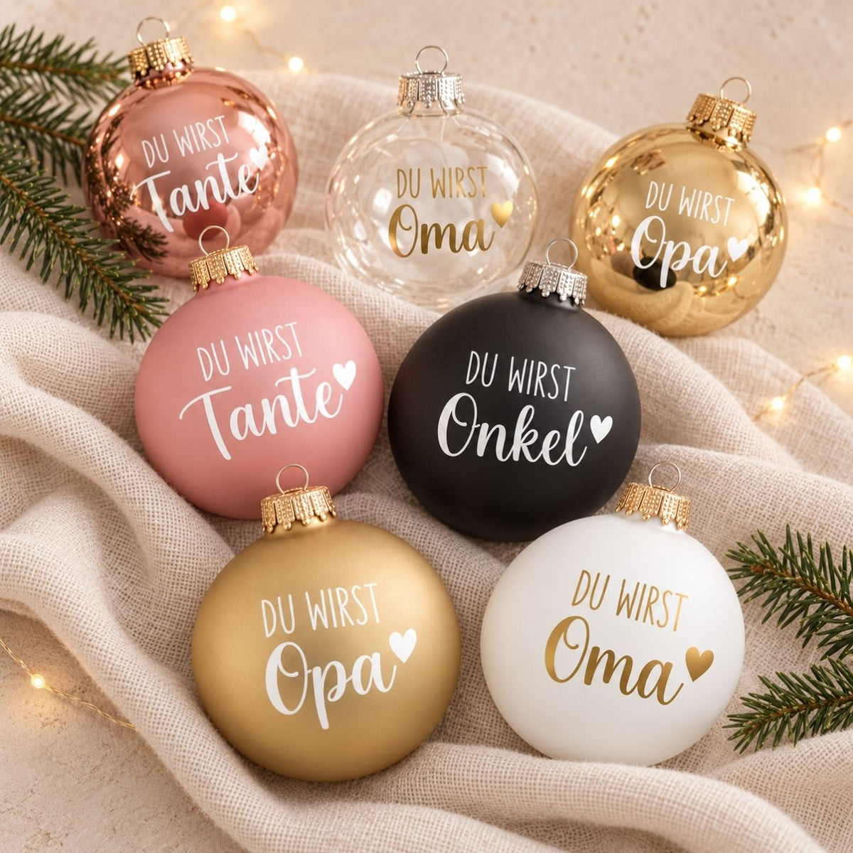 Weihnachtskugel - Schwangerschaftsverkündung - wunderwunsch