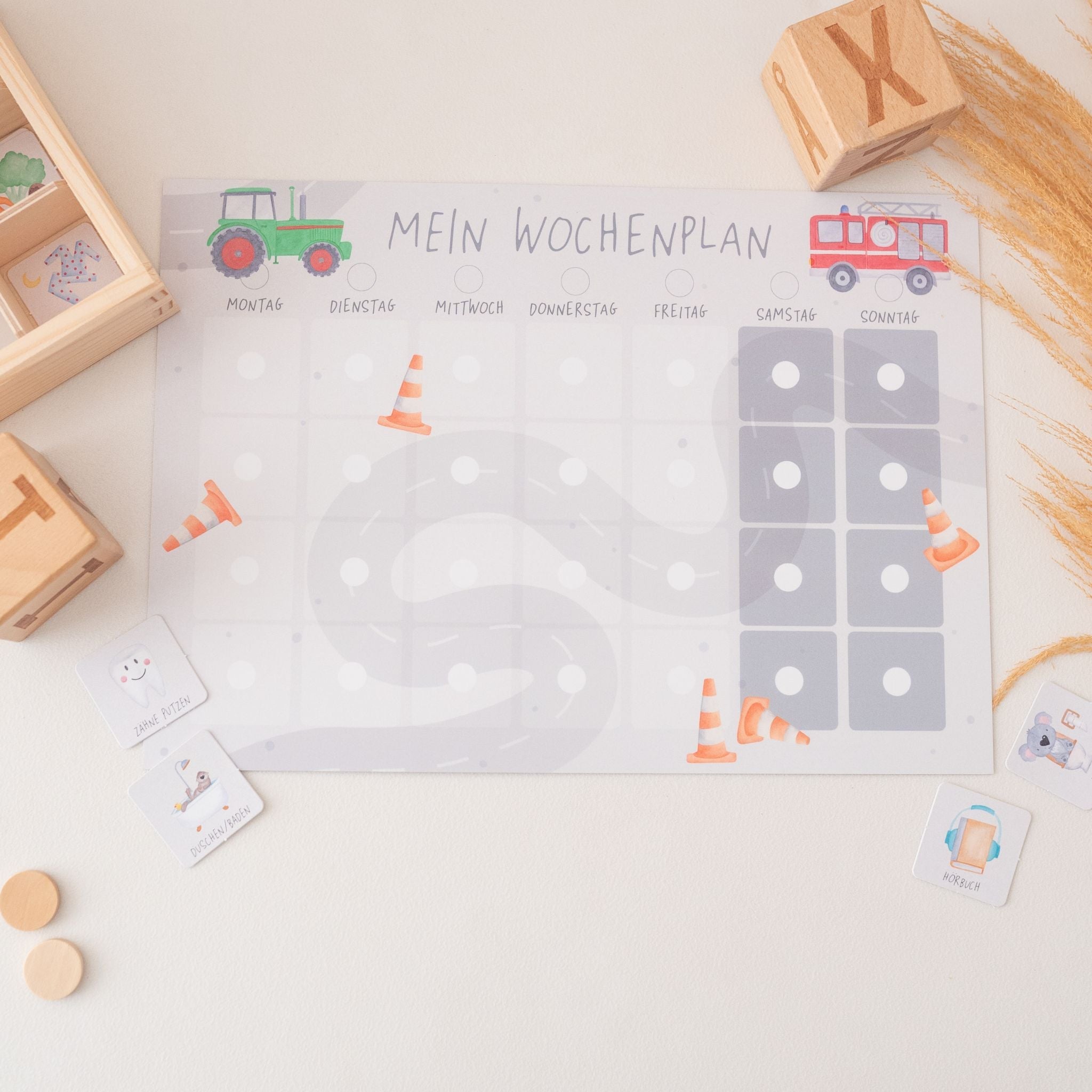 Wochenplan "Fahrzeuge" - wunderwunsch