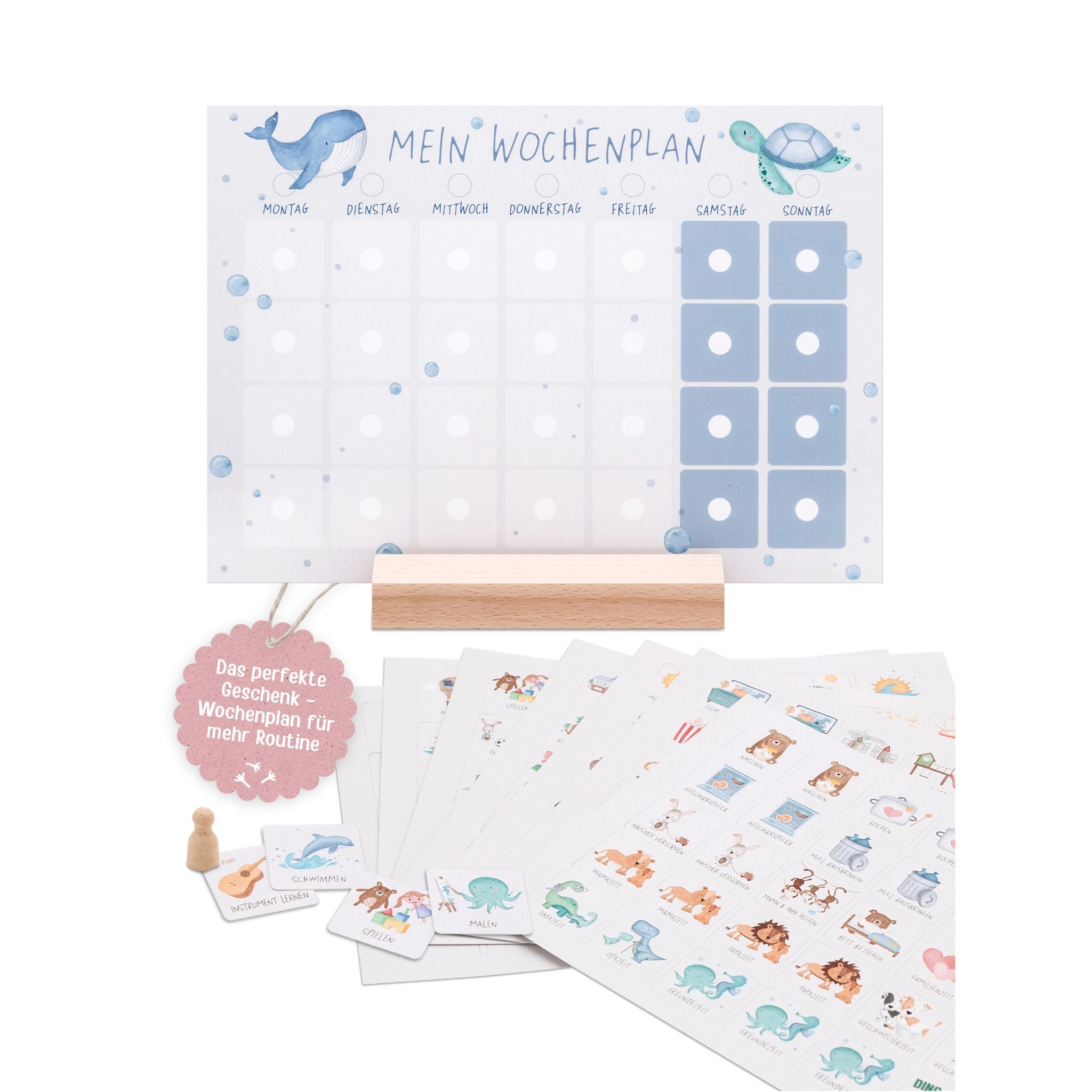Wochenplan "Meerestiere" - wunderwunsch
