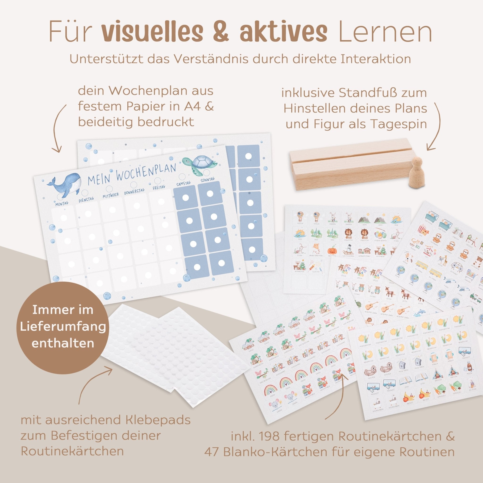 Wochenplan "Meerestiere" - wunderwunsch