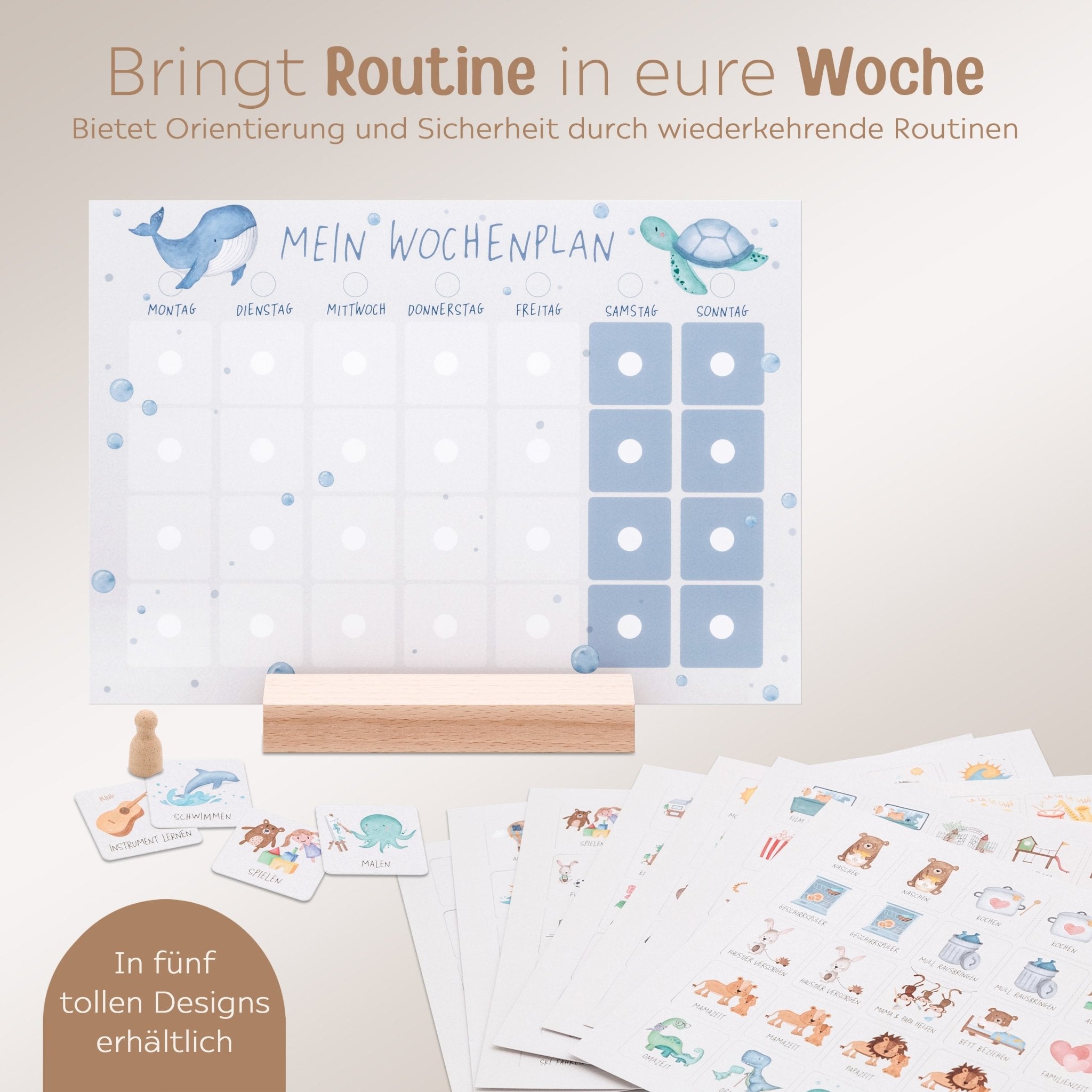 Wochenplan "Meerestiere" - wunderwunsch