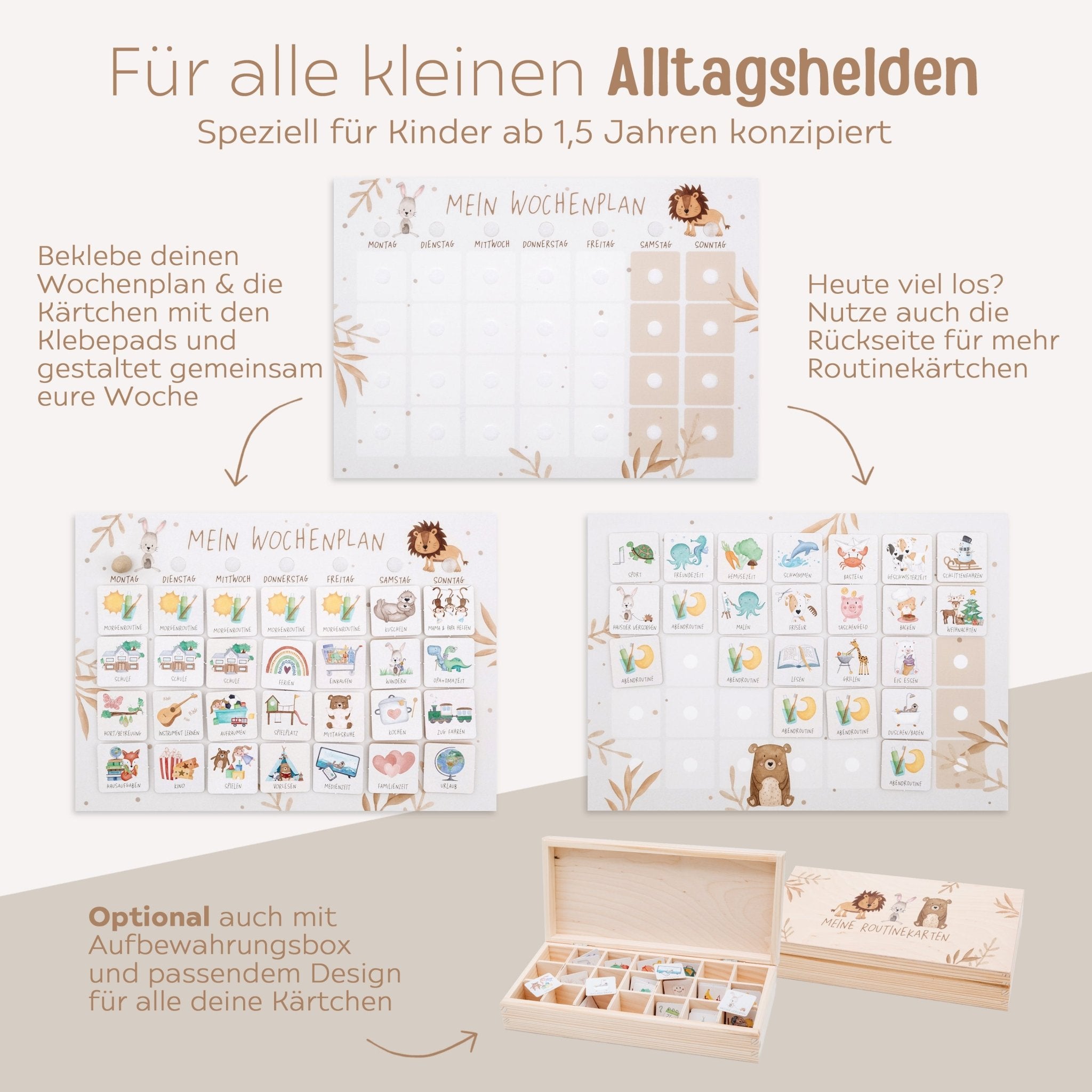 Wochenplan "Tiere Boho" - wunderwunsch