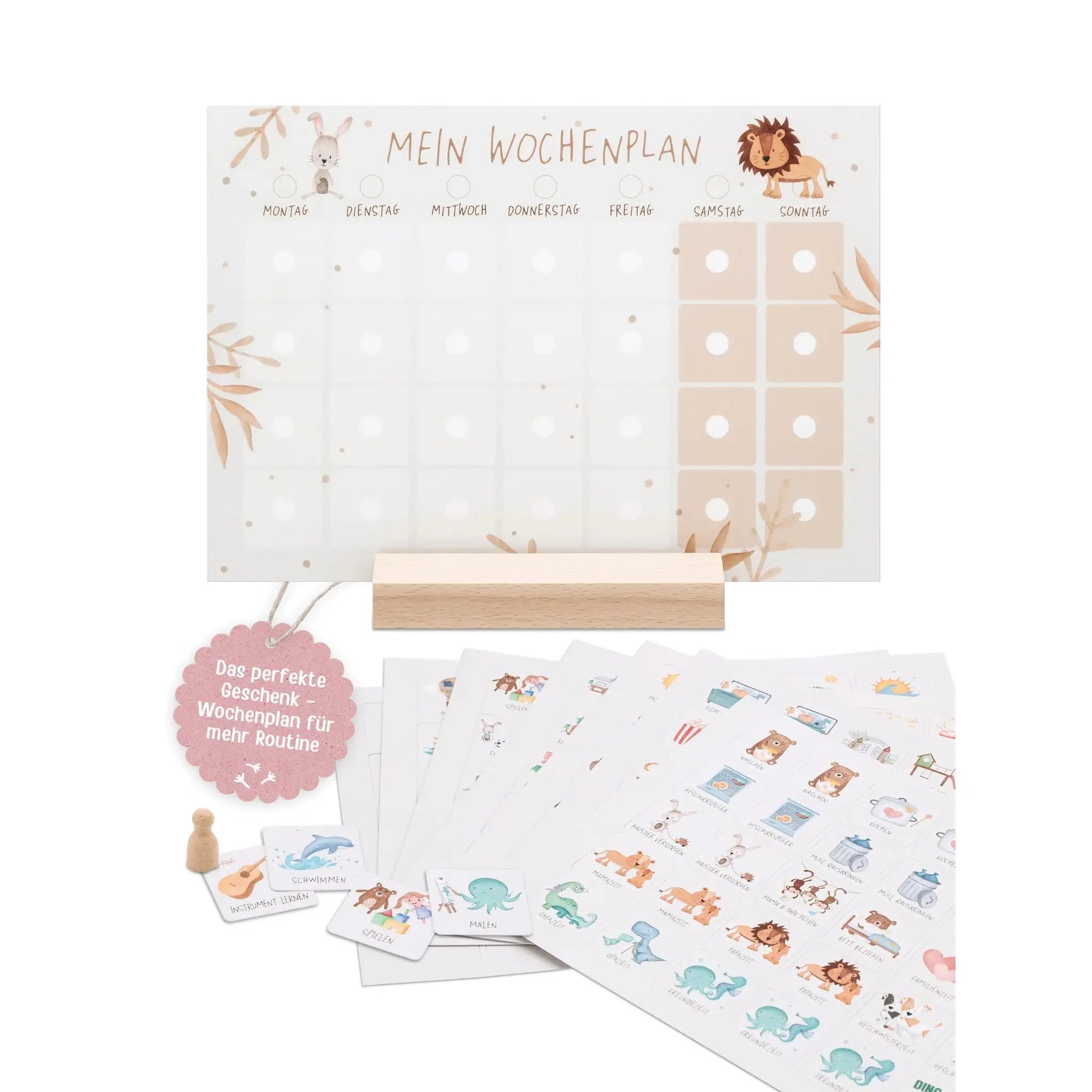 Wochenplan "Tiere Boho" - wunderwunsch