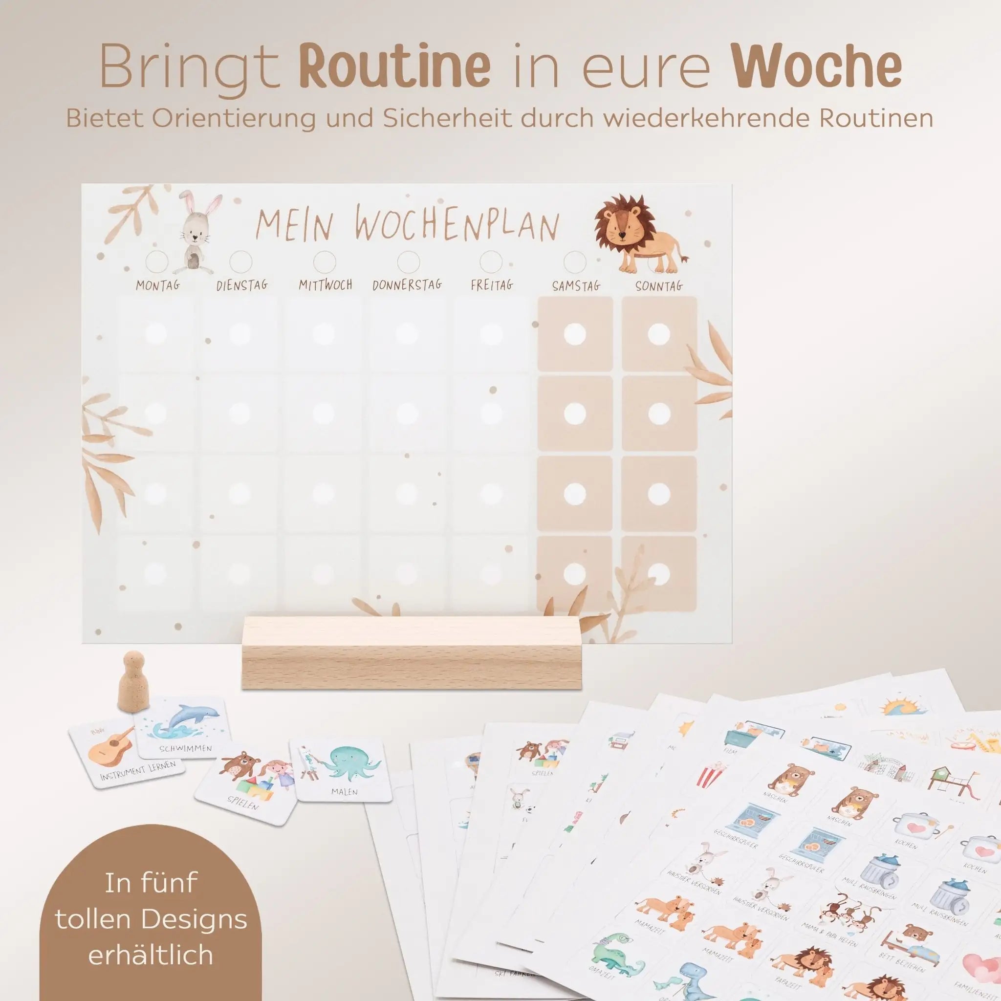 Wochenplan "Tiere Boho" - wunderwunsch
