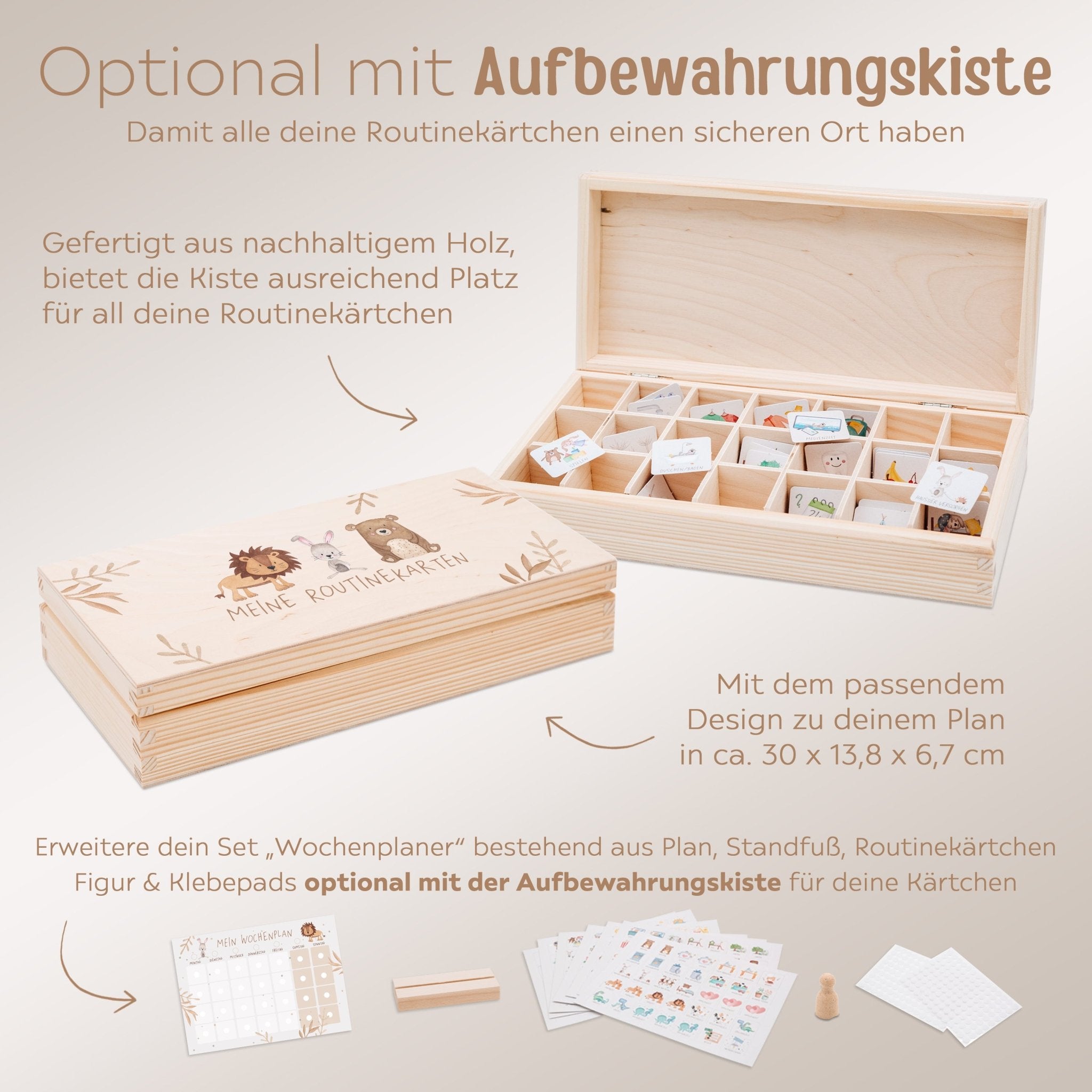 Wochenplan "Tiere Boho" - wunderwunsch