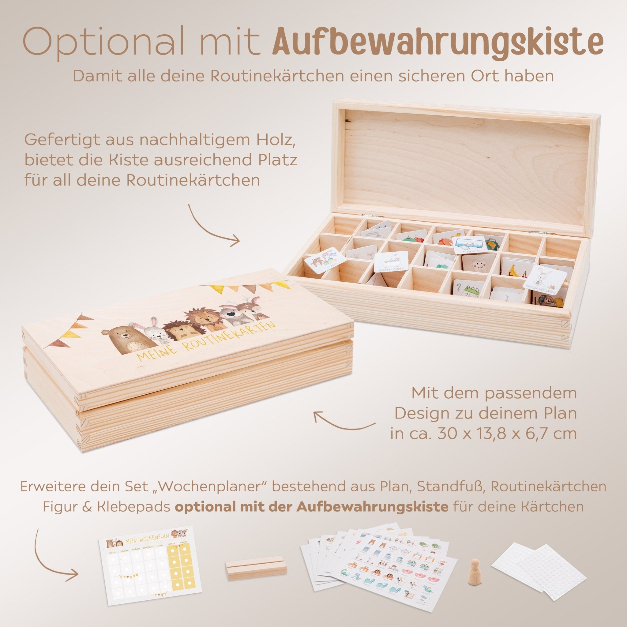 Wochenplan "Tiere Girlande" - wunderwunsch