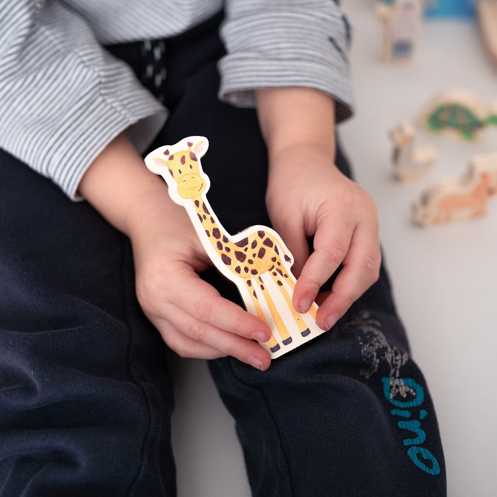 Wunderwunsch Arche Noah Holz Aquarell - wunderwunsch