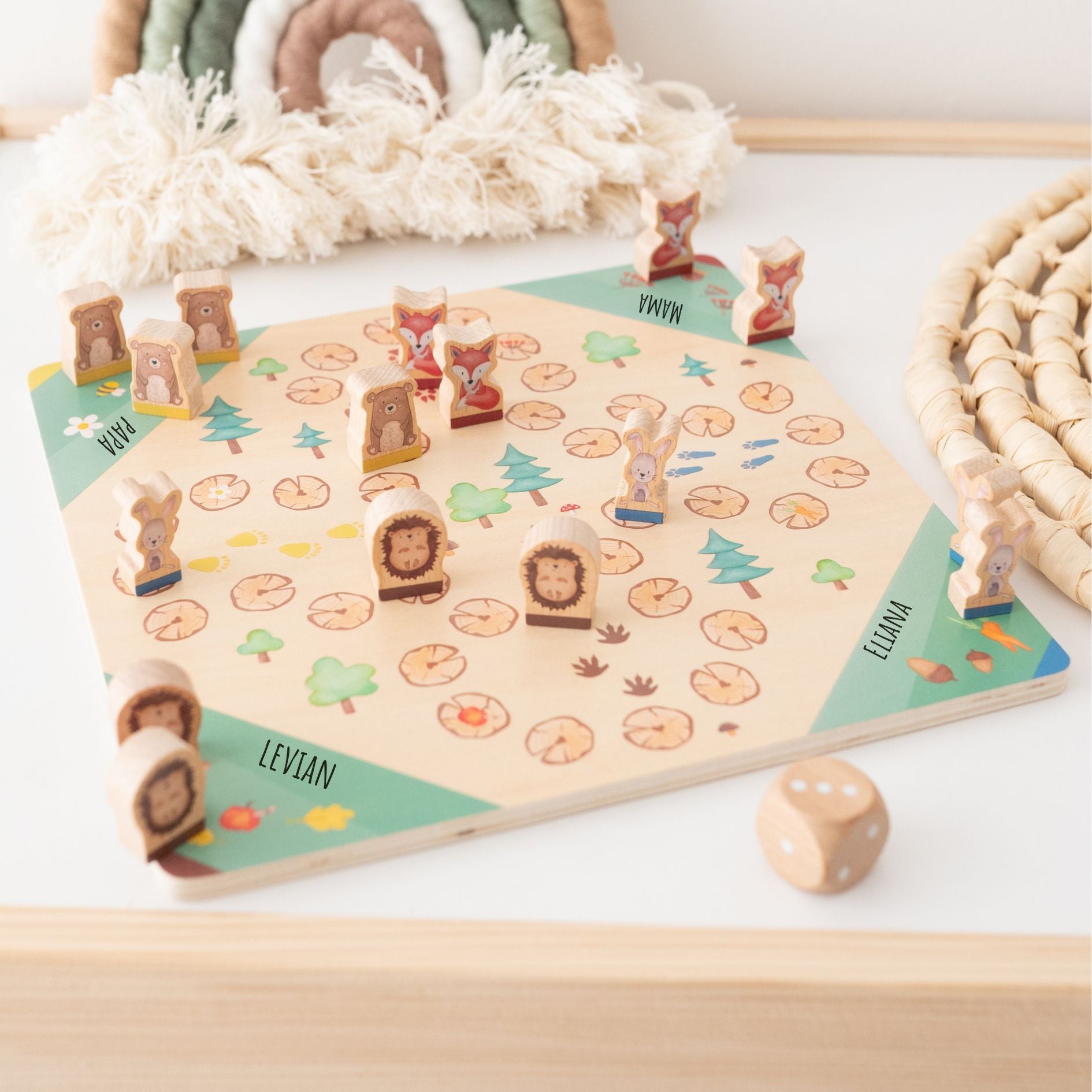 Wunderwunsch x SMALL FOOT Ludo Spiel personalisierbar - wunderwunsch