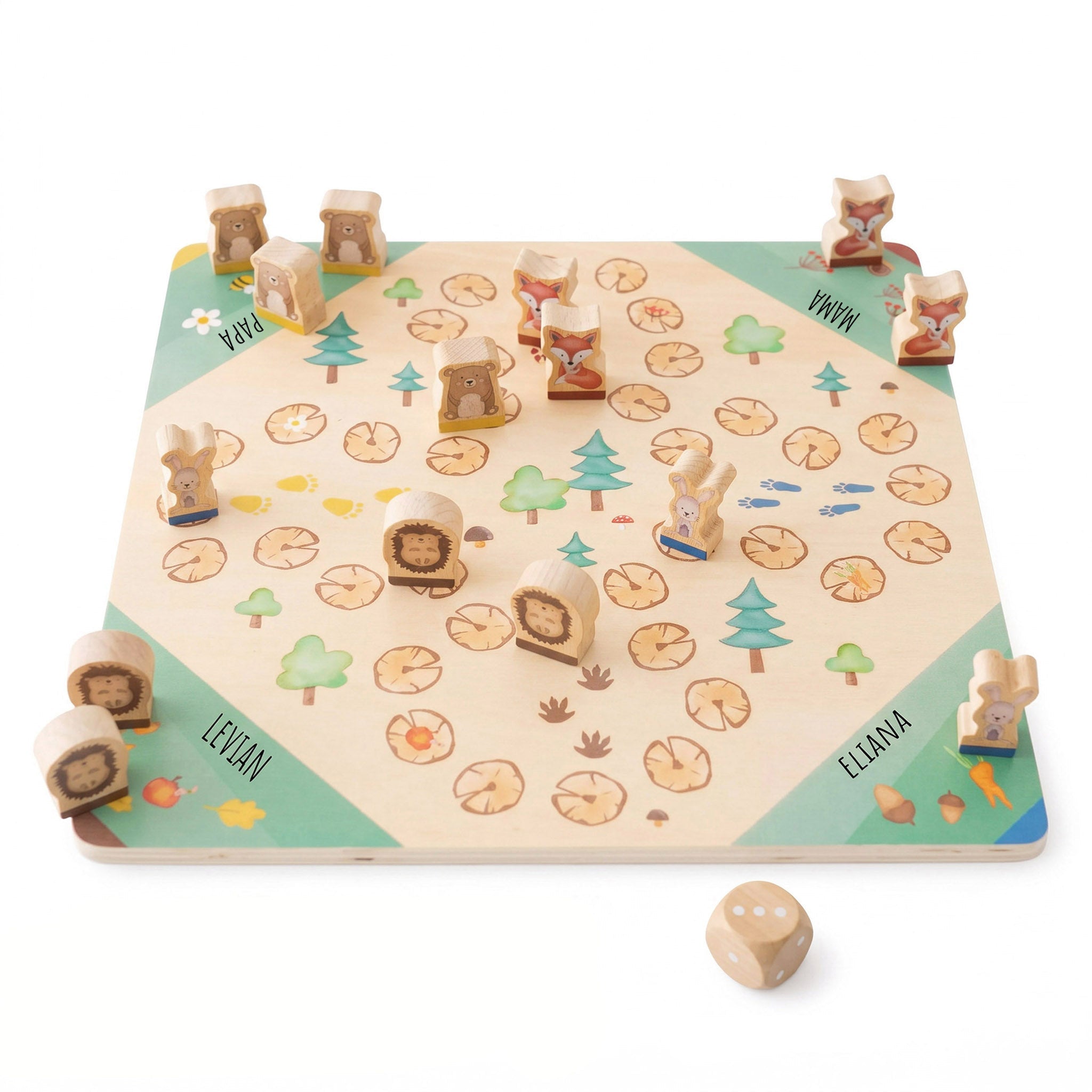 Wunderwunsch x SMALL FOOT Ludo Spiel personalisierbar - wunderwunsch