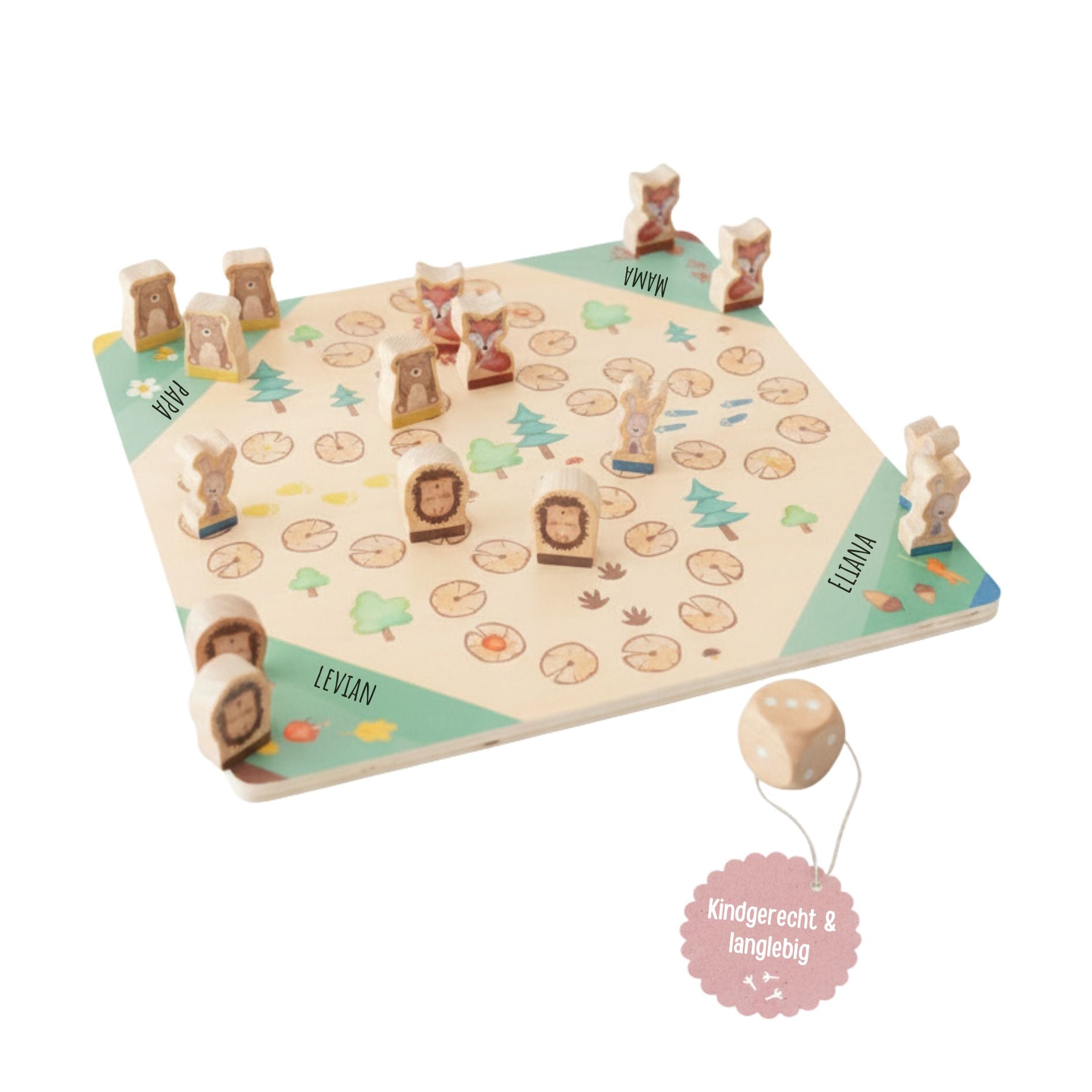 Wunderwunsch x SMALL FOOT Ludo Spiel personalisierbar - wunderwunsch