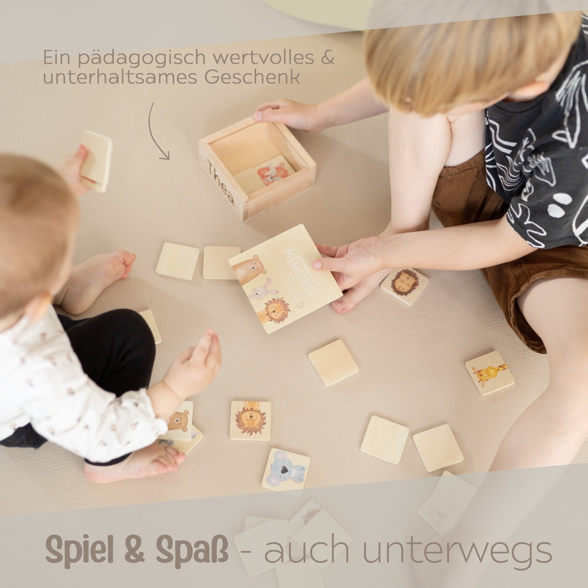 Wunderwunsch x SMALL FOOT Memo Spiel personalisierbar - wunderwunsch