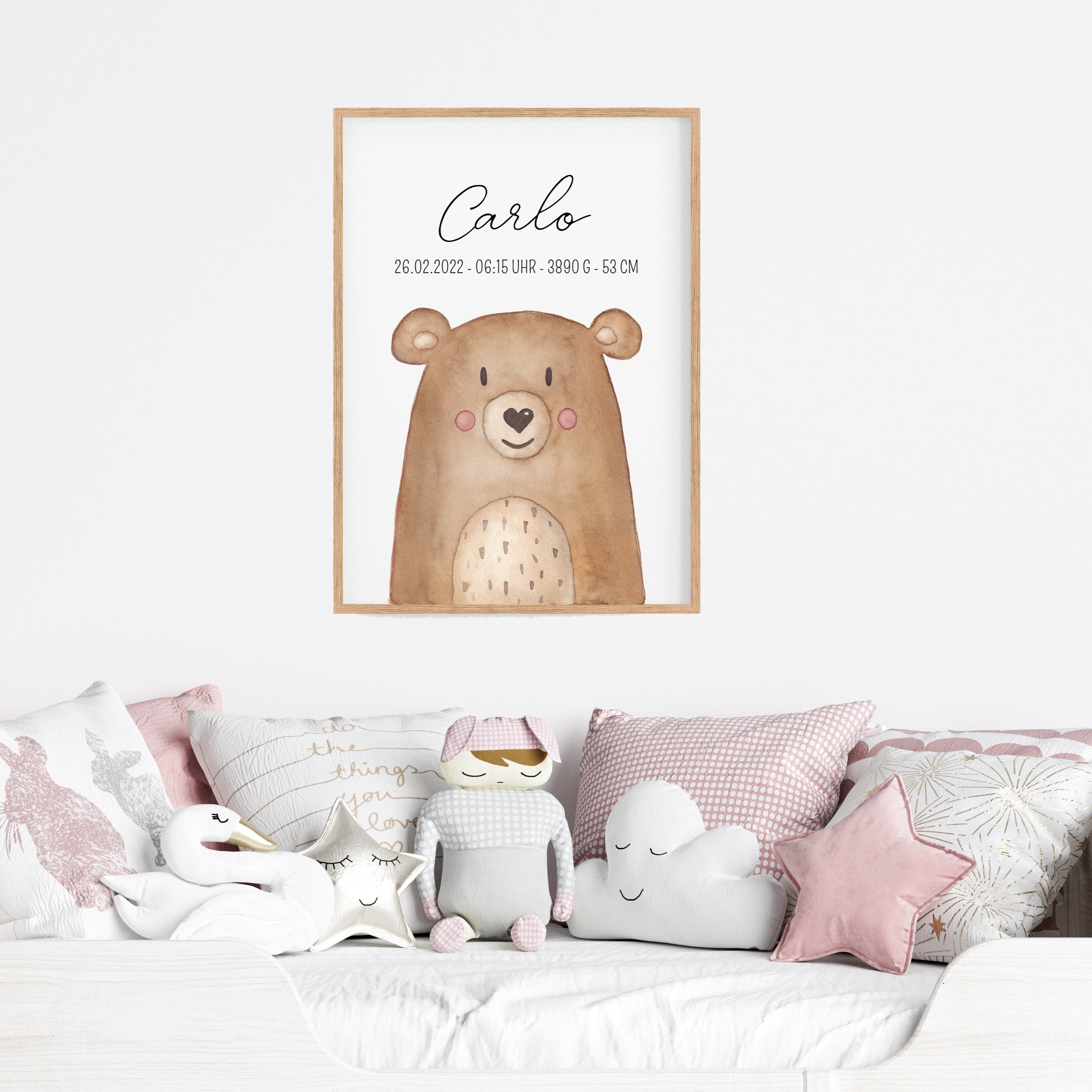 Poster Geburt - Tier Aquarell
