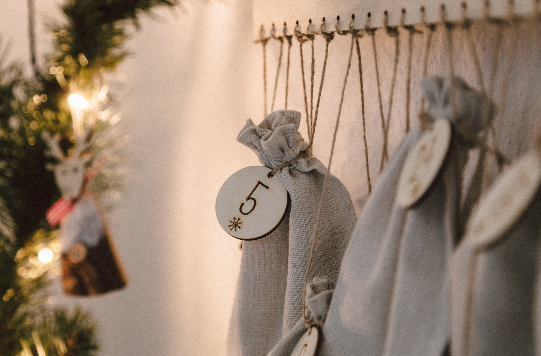 Adventskalender personalisiert - Schneeflocken
