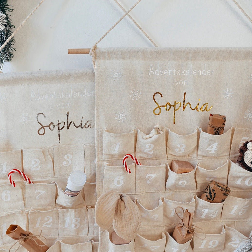 Adventskalender "Stoff" personalisiert - wunderwunsch