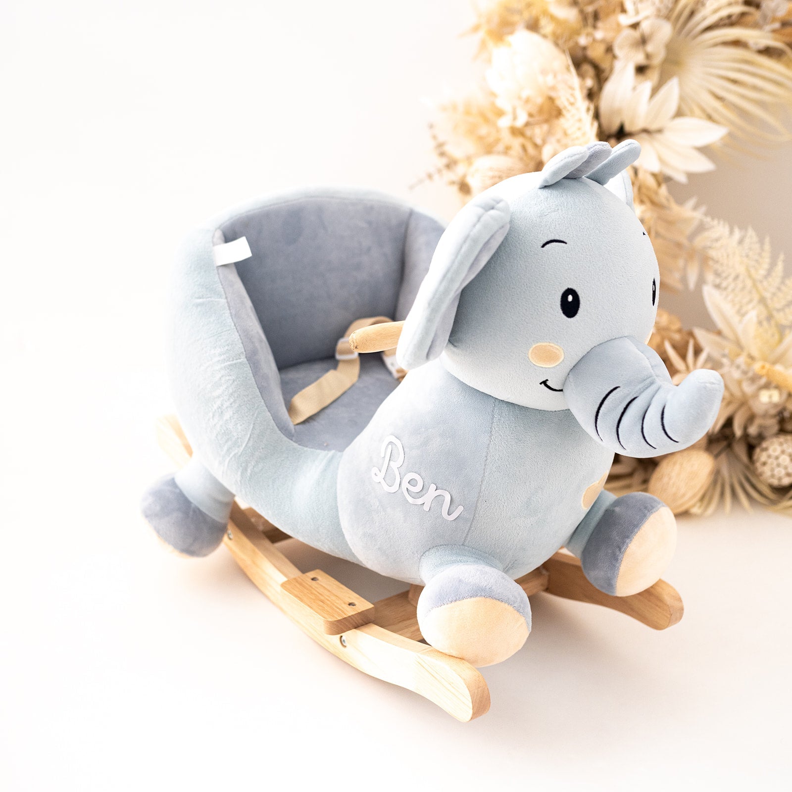 BIECO Schaukeltier personalisiert - Reh, Elefant, Hase - wunderwunsch