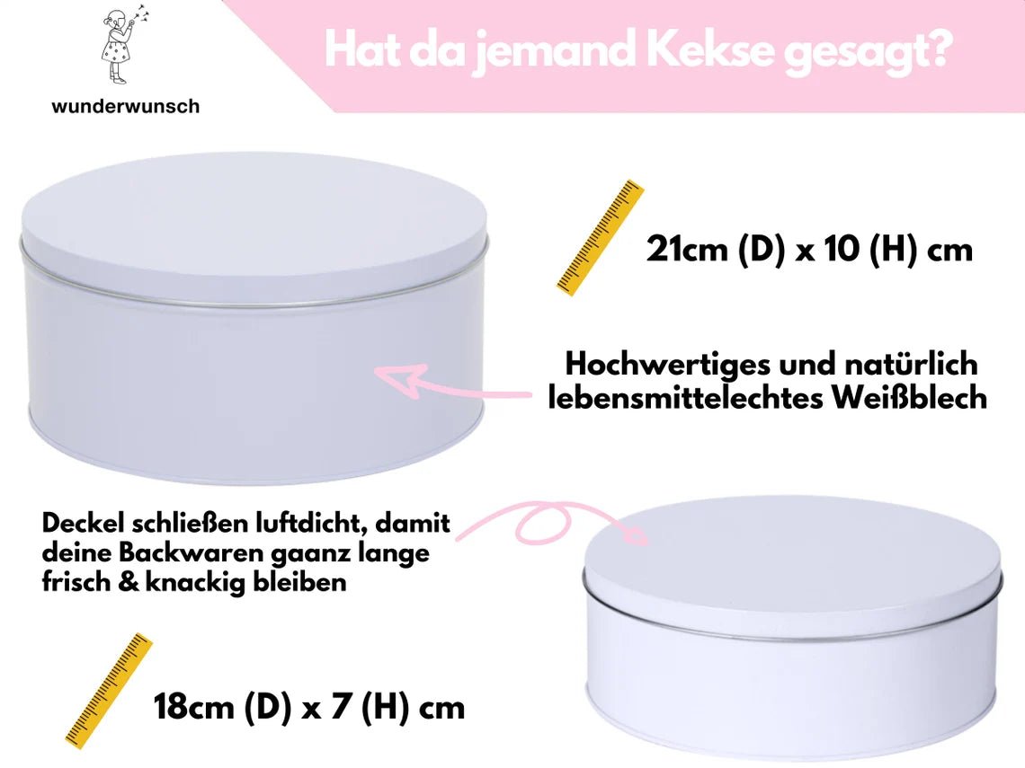 Keksdose "Mistelzweige" personalisiert - wunderwunsch