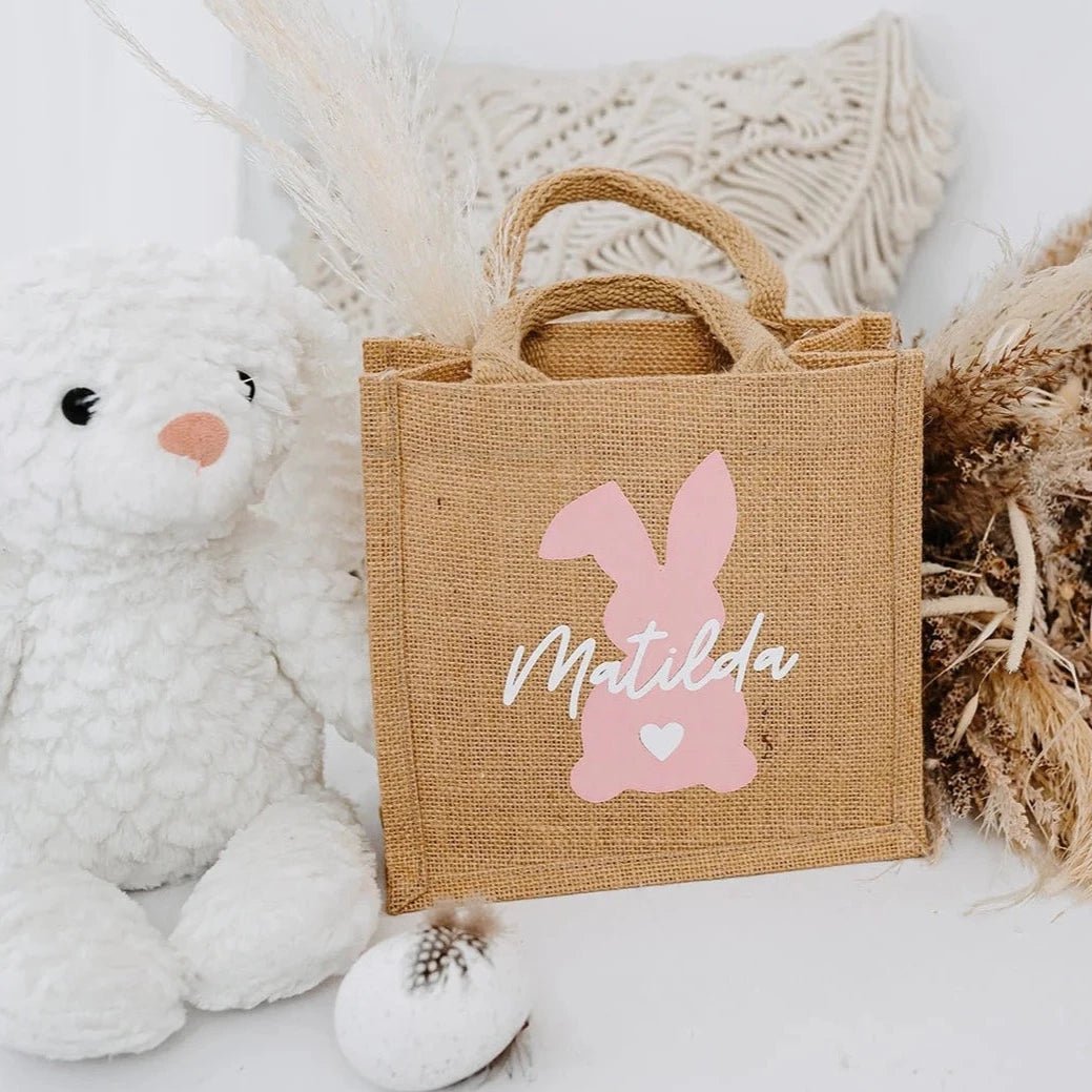 Ostertasche Jute personalisiert - wunderwunsch