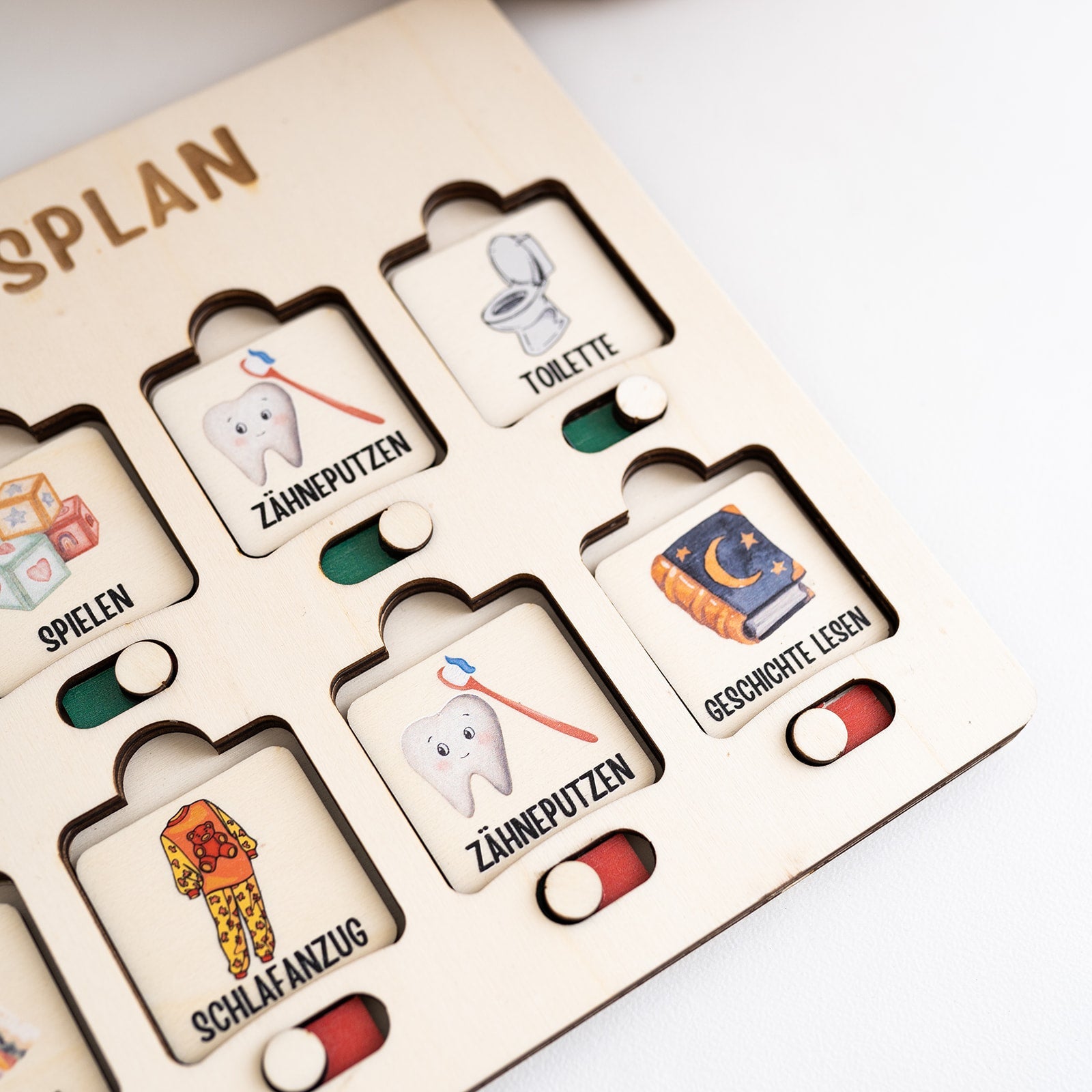 Tagesplan Montessori für Kinder personalisiert - wunderwunsch