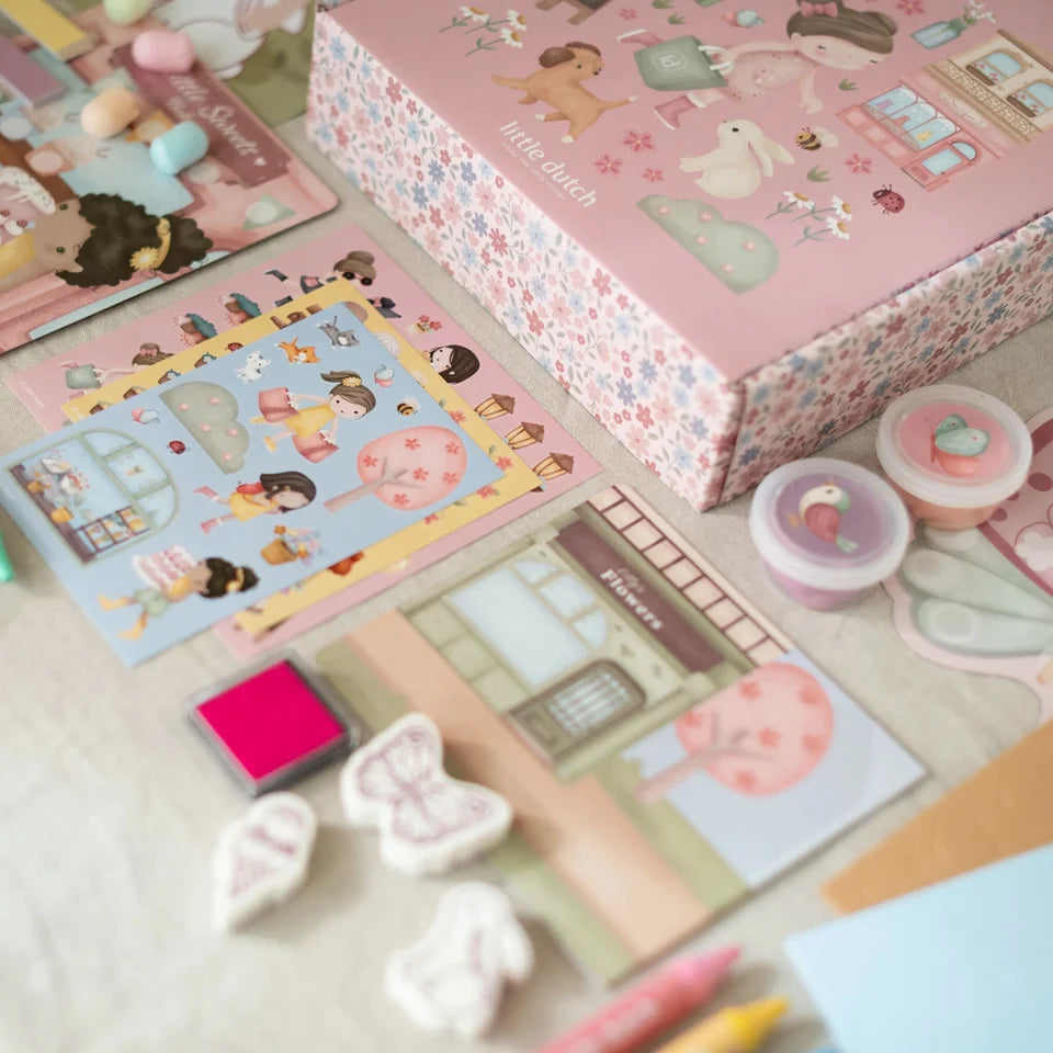 LITTLE DUTCH Bastelbox - Essentials - Rosa