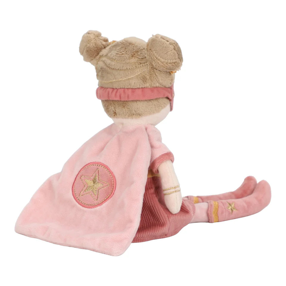 LITTLE DUTCH Kuschelpuppe - Superheldin - Rosa