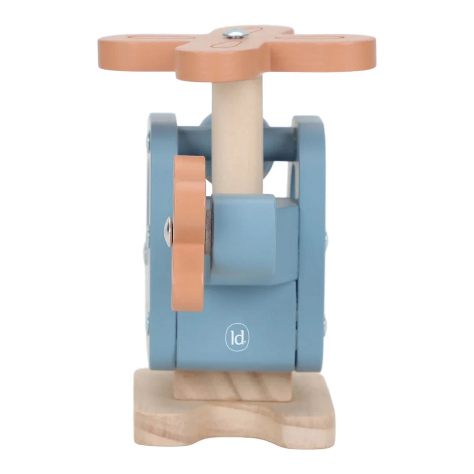 LITTLE DUTCH Holzspielzeug Hubschrauber - blau